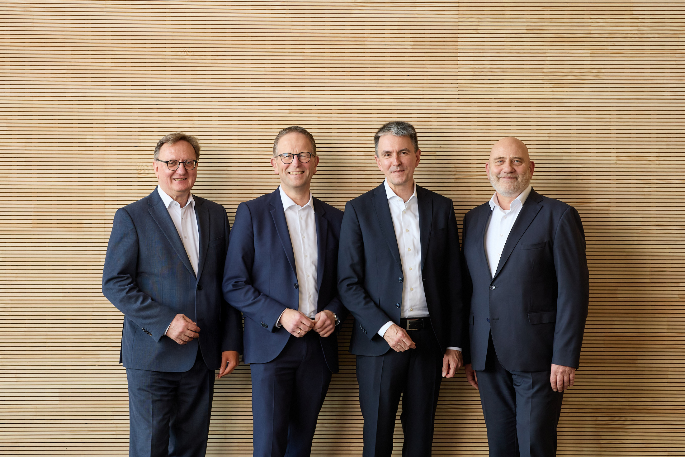 Der neue Jowat-Vorstand: Ralf Nitschke, Dr. Christian Terfloth, Dr. Olaf Meincke und Klaus Kullmann.