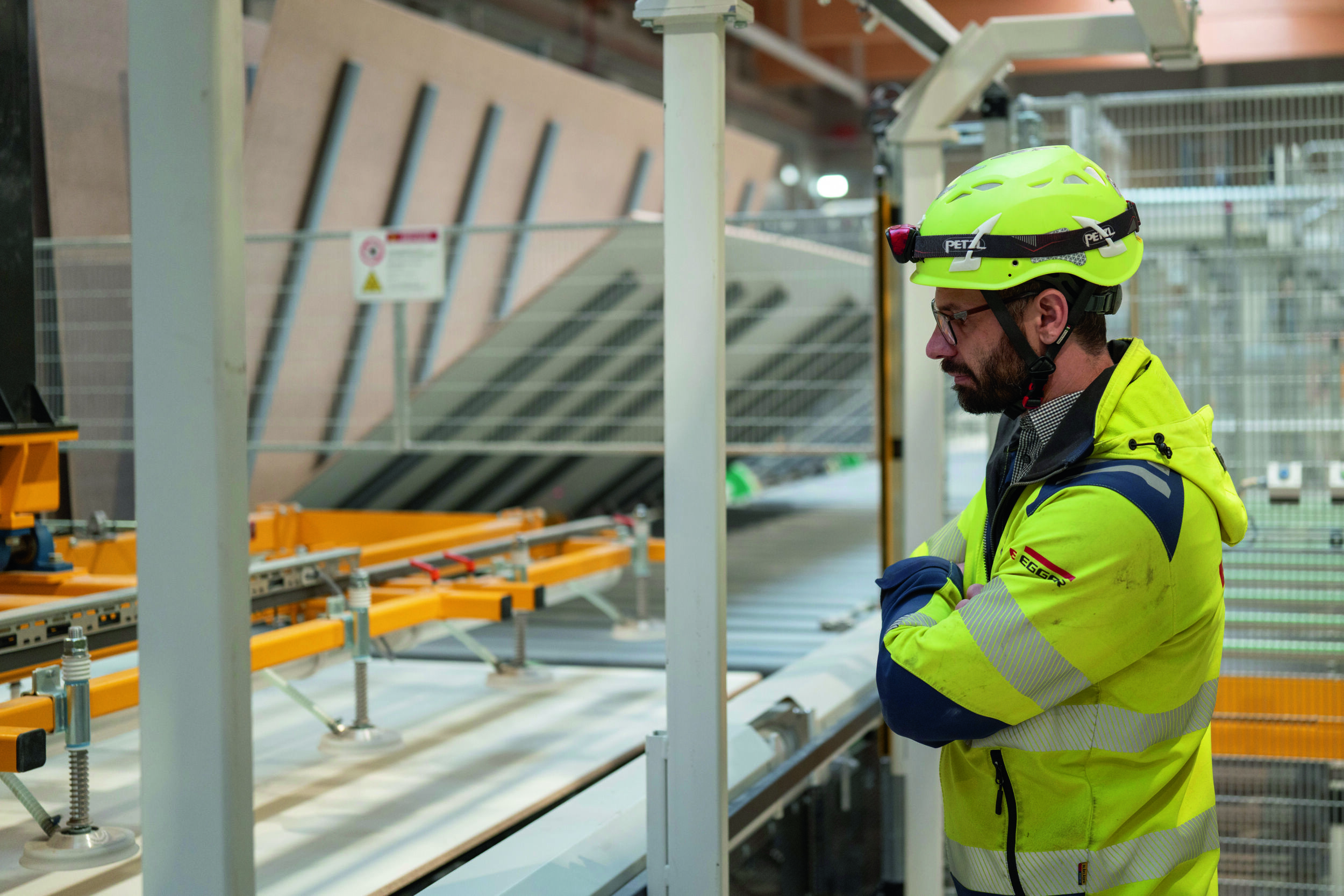 Beschichtung im Egger-Werk