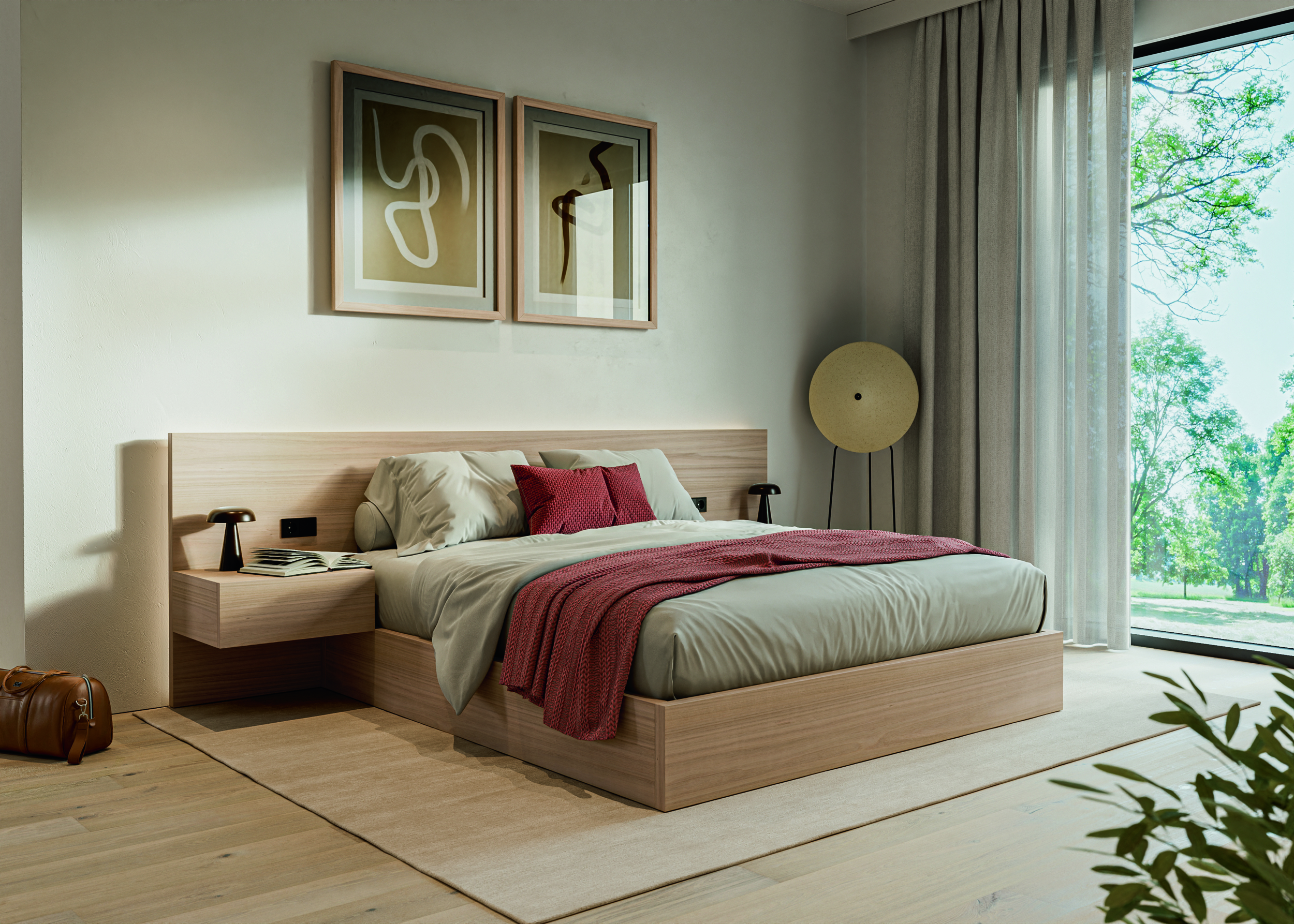 Echtholzfurniere mit Vlies