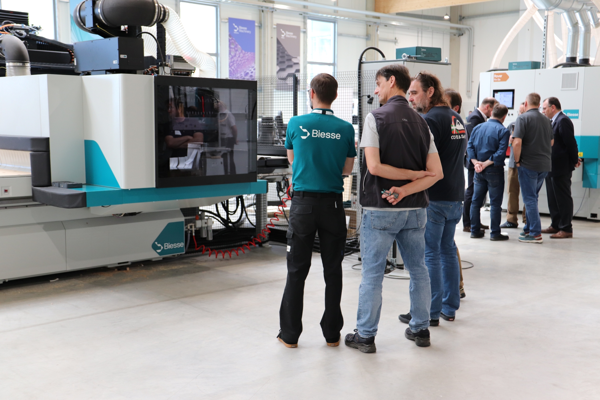 Die Vorführungen auf den Material Days bei Biesse zogen viele Besucher an.