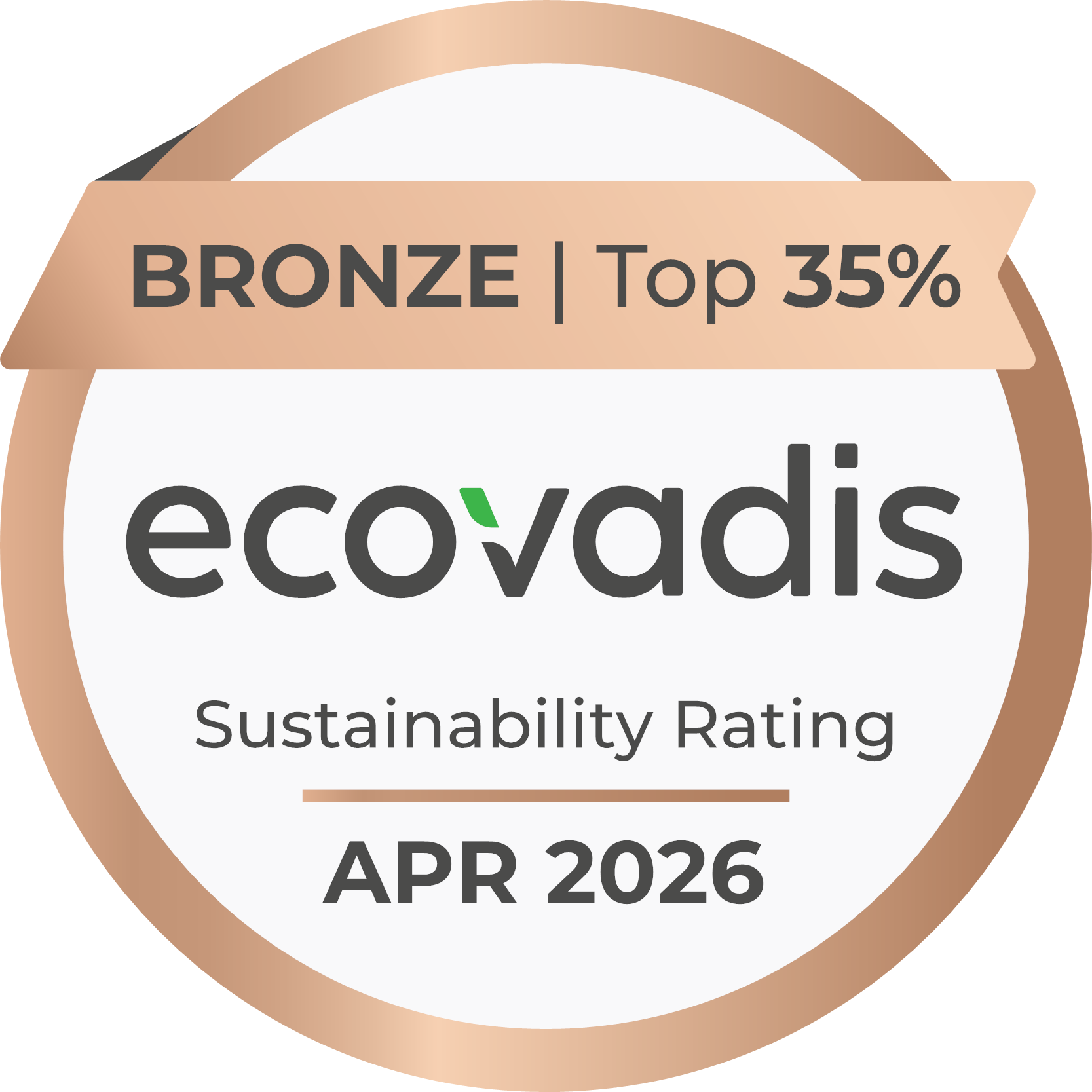 Lamello hat die EcoVadis-Bronze-Medaille für Maßnahmen im Bereich Nachhaltigkeit erhalten.