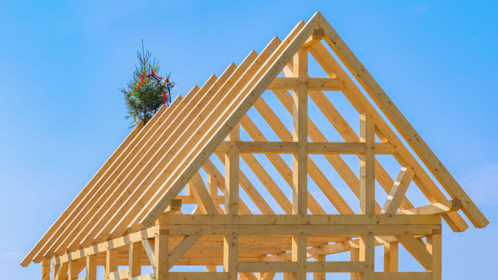 CO2-Initiative gestartet 1 Ein Haus aus Holz bauen