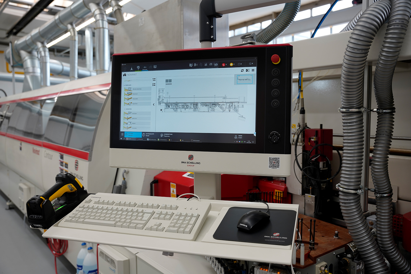 Aimi ist eine Software für Steuerung, Sicherheitsmanagement und Vernetzung bei IMA Schelling.