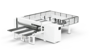 Die Sawteq S-190 ist eine Plattenaufteilsäge für die Industrie und das Handwerk, die Zuschnitt im kompakten Format suchen.