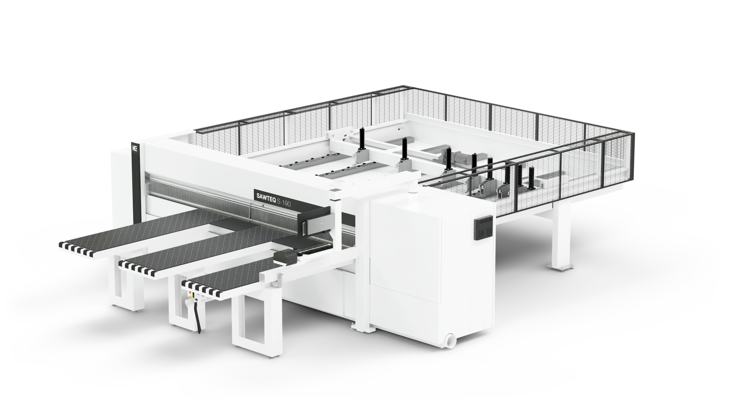 Die Sawteq S-190 ist eine Plattenaufteilsäge für die Industrie und das Handwerk, die Zuschnitt im kompakten Format suchen.