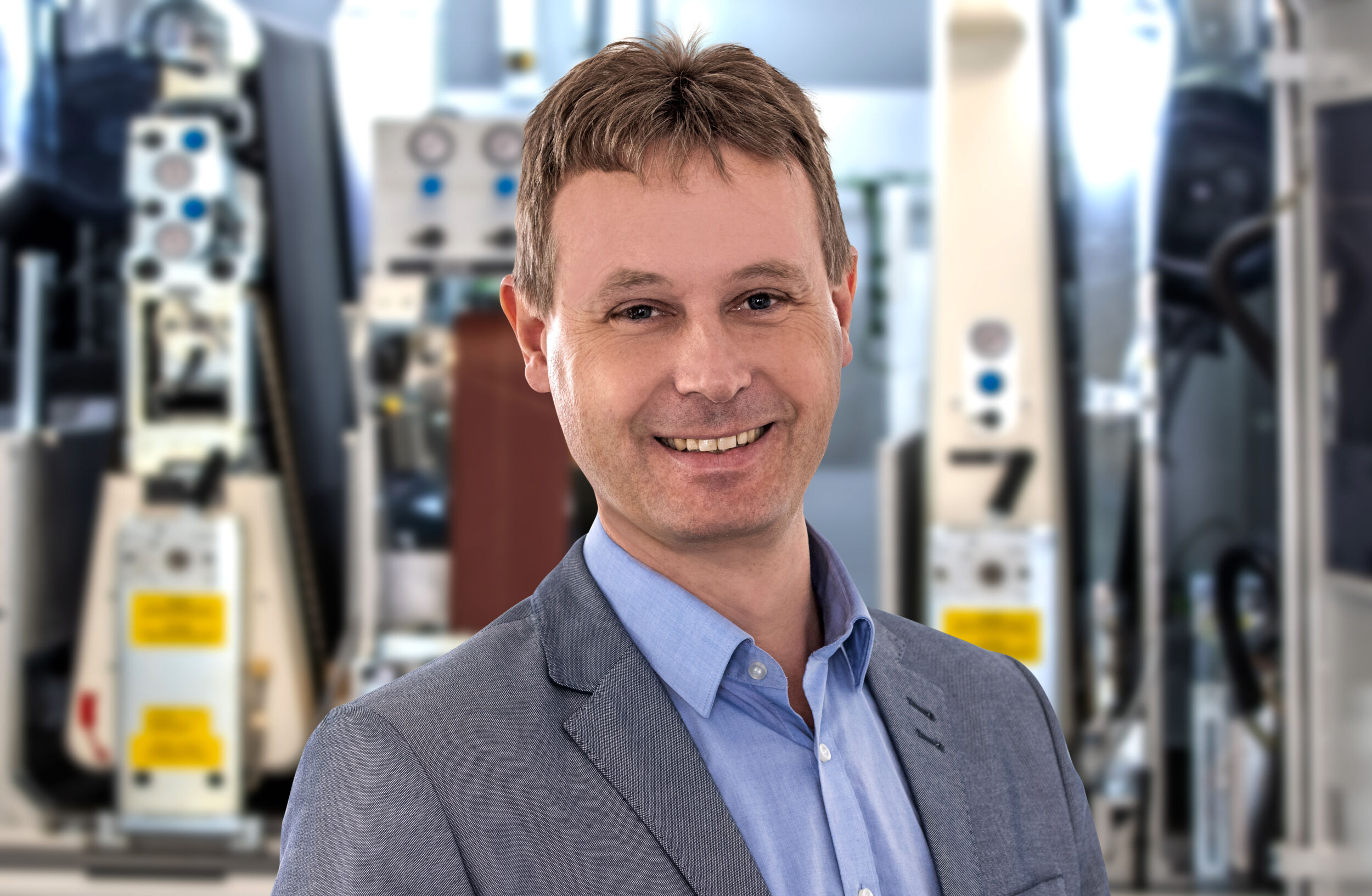 Stefan Müller leitet die Bereiche Vertrieb & Marketing, Service, Anwendungstechnik sowie Entwicklung und Konstruktion bei Heesemann.