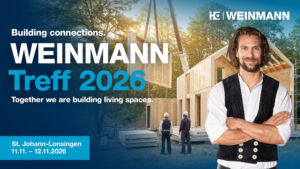 Am 11. und 12. November lädt Weinmann Holzbauunternehmen zum diesjährigen Weinmann-Treff in St. Johann-Lonsingen ein.