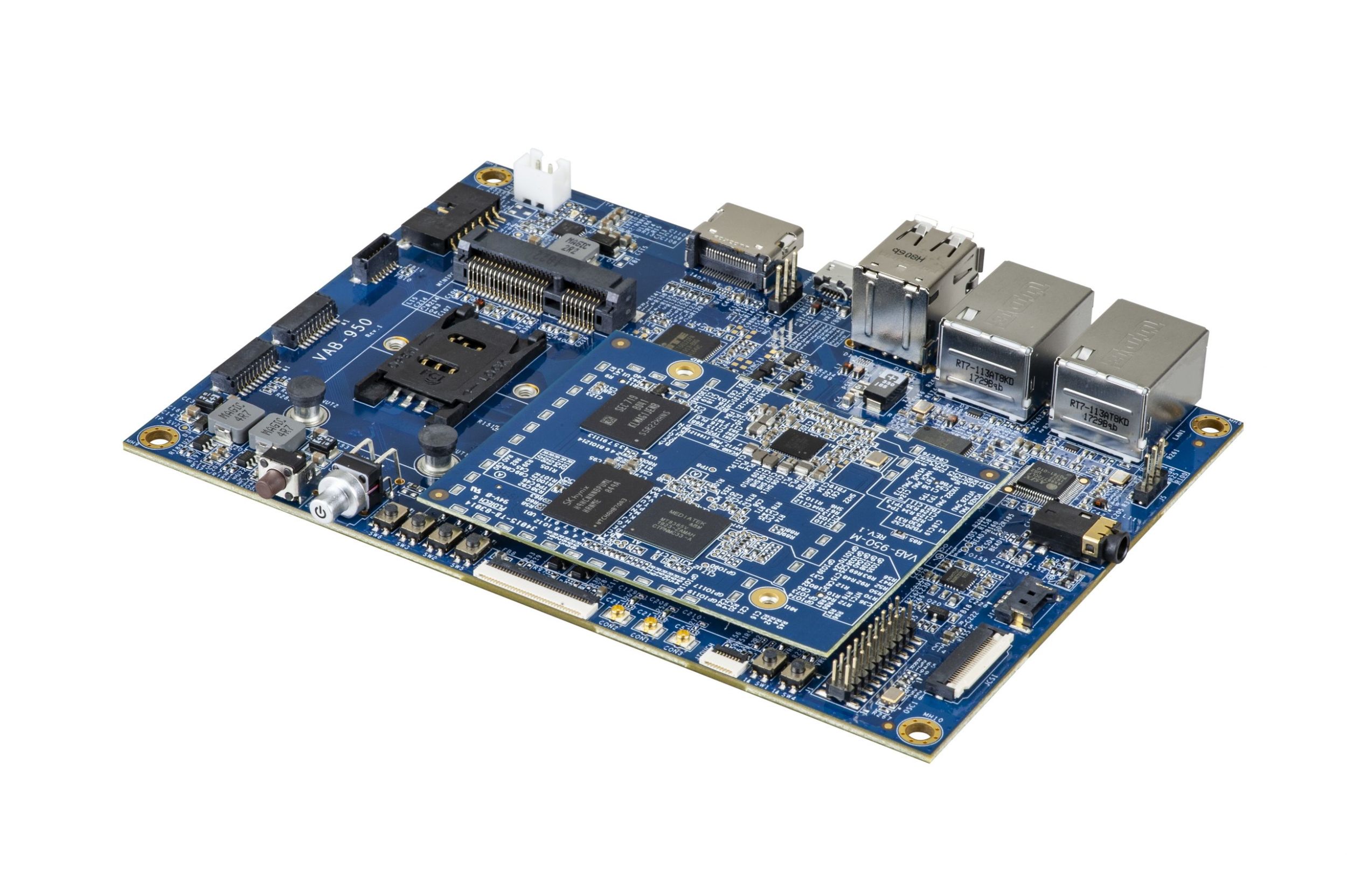Via VAB-950 Board mit MediaTek i500 AIoT-Plattform