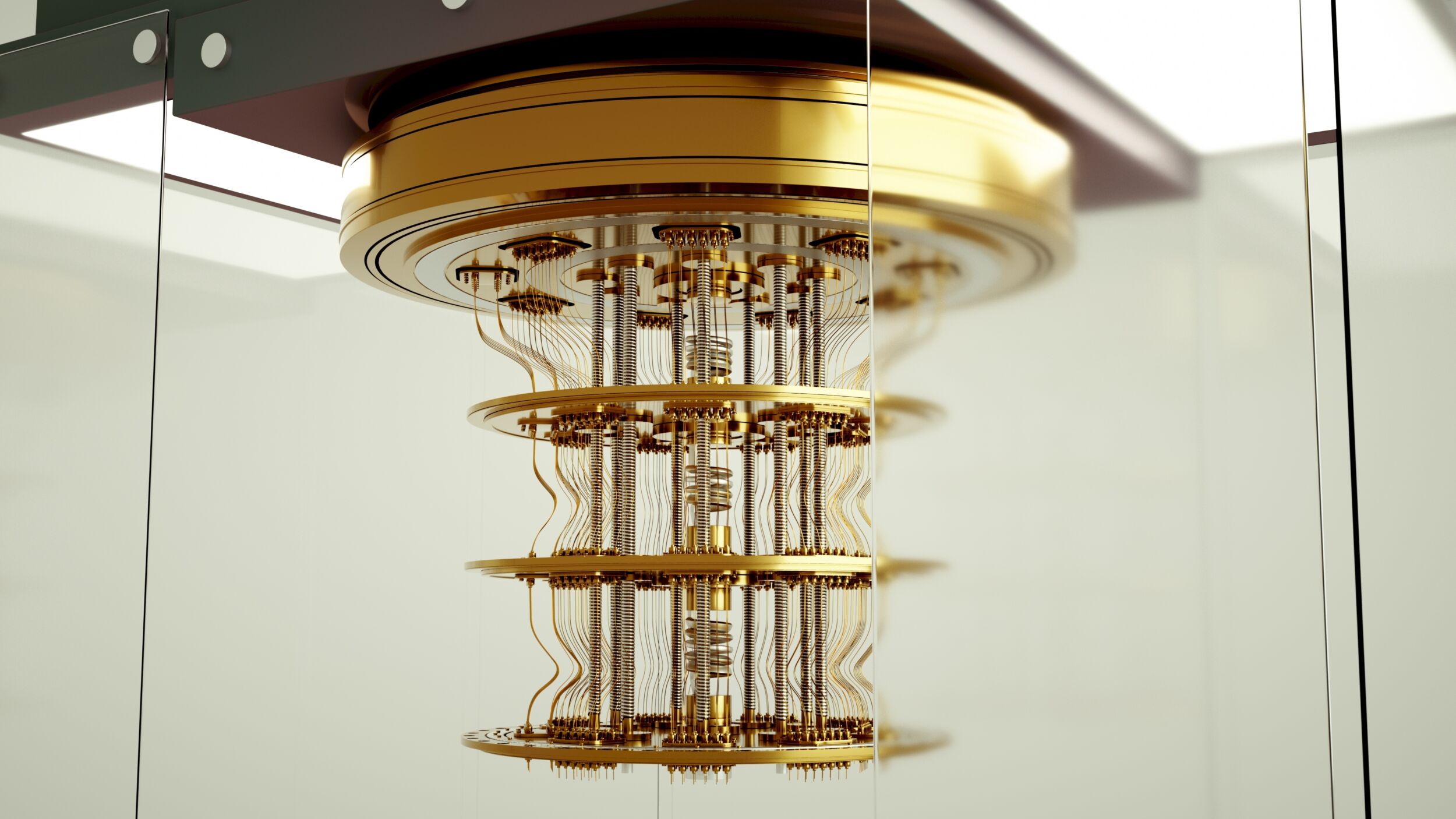 quantum computer in the glass case