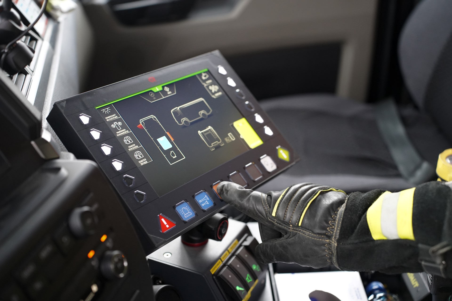 Feuerwehrauto HMI