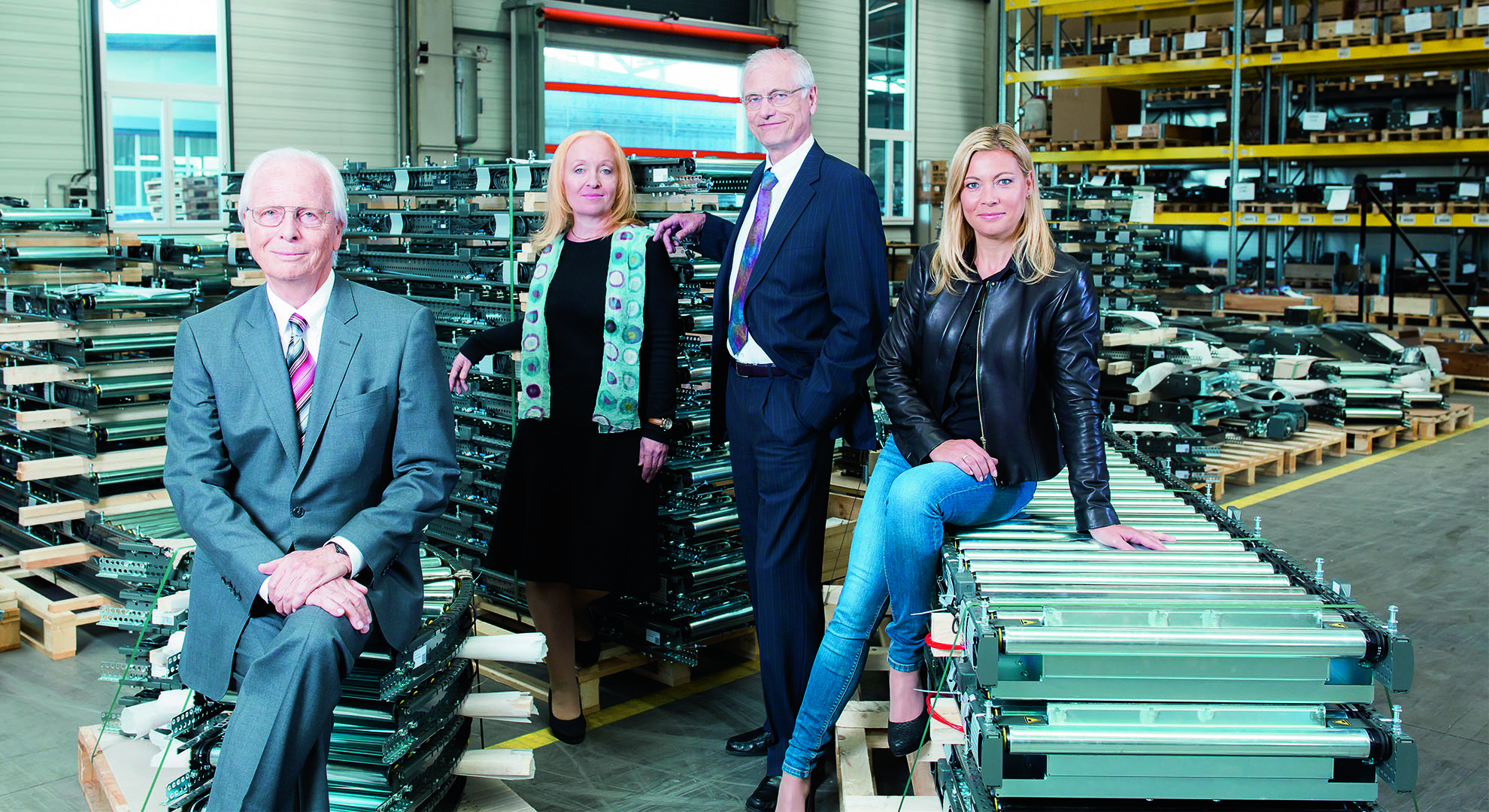 Univ.-Prof. Dr. Günter Knapp, Sigrid Hofmann, HR Dr. Herbert Knapp, Mag. Tanja Knapp (v.l.n.r.).
