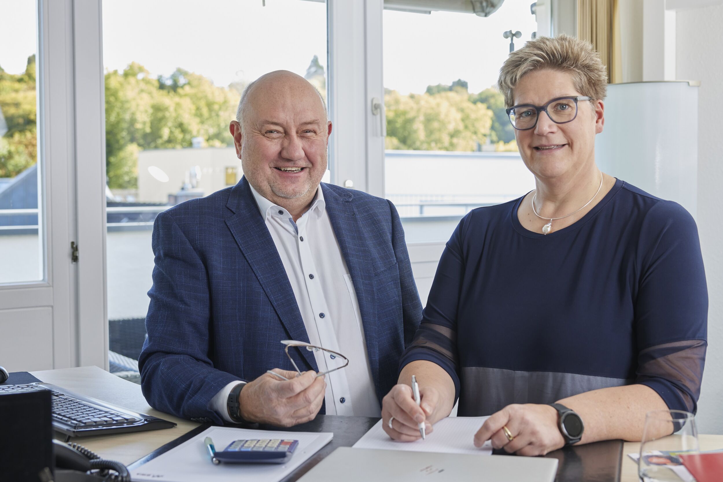 Die Geschäftsführer der Bonner Wirtschafts-Akademie (BWA): Harald Müller und Astrid Orthmann