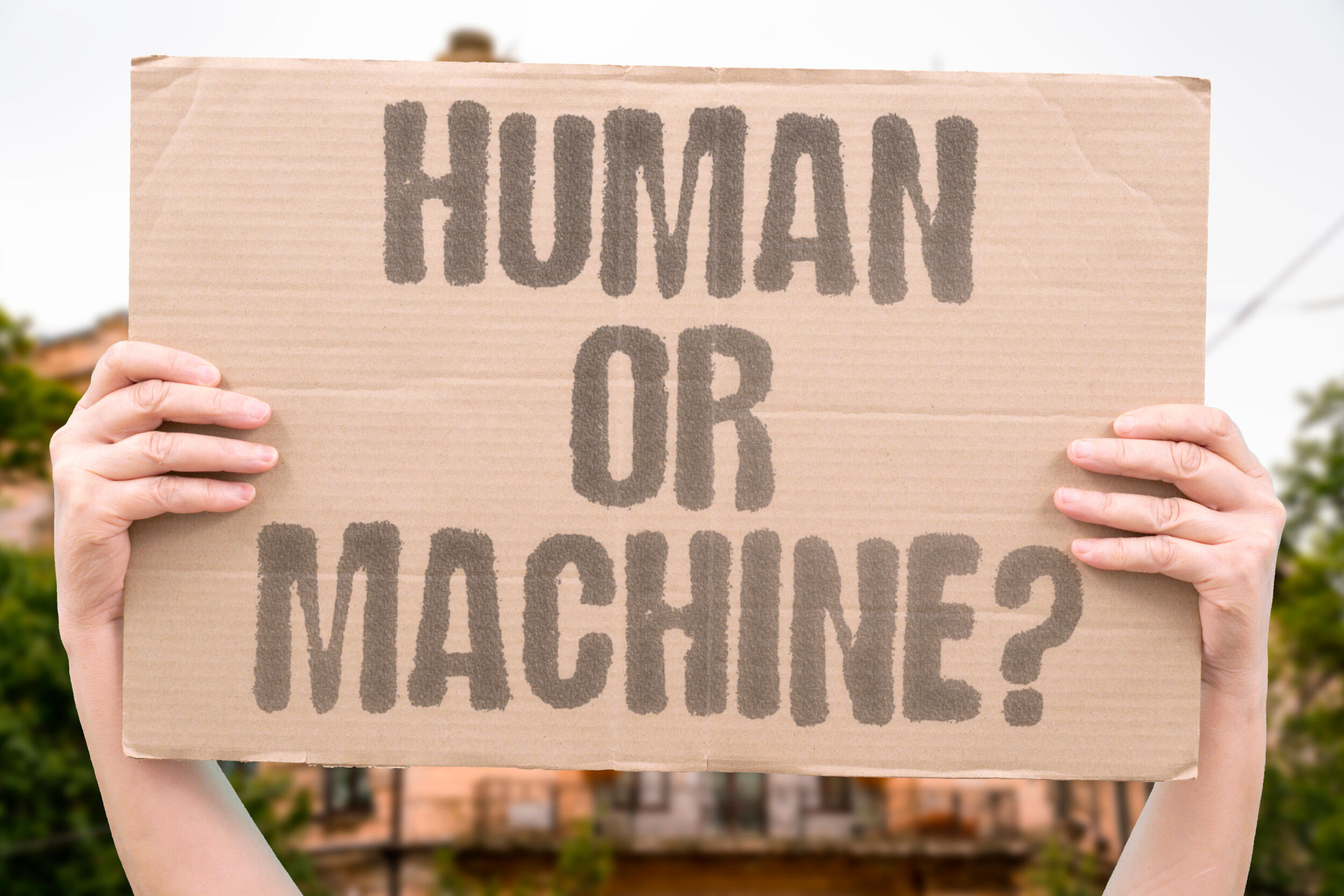 Human Or Machine When given the choice do customers prefer being served by a human or an AI machine HUMAN. WORK. AI. MACHINE. CUSTOMERS