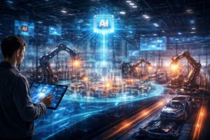 Die Industrial-Metaverse-Plattform Metys bildet die zentrale Integrations- und Kollaborationsumgebung für KI-gestützte Entwicklung und Produktion.