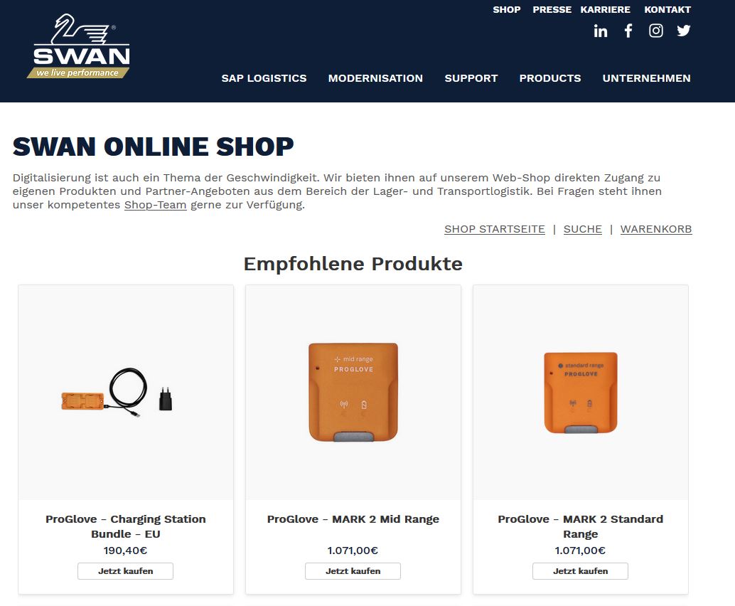 Neuer Online Shop
