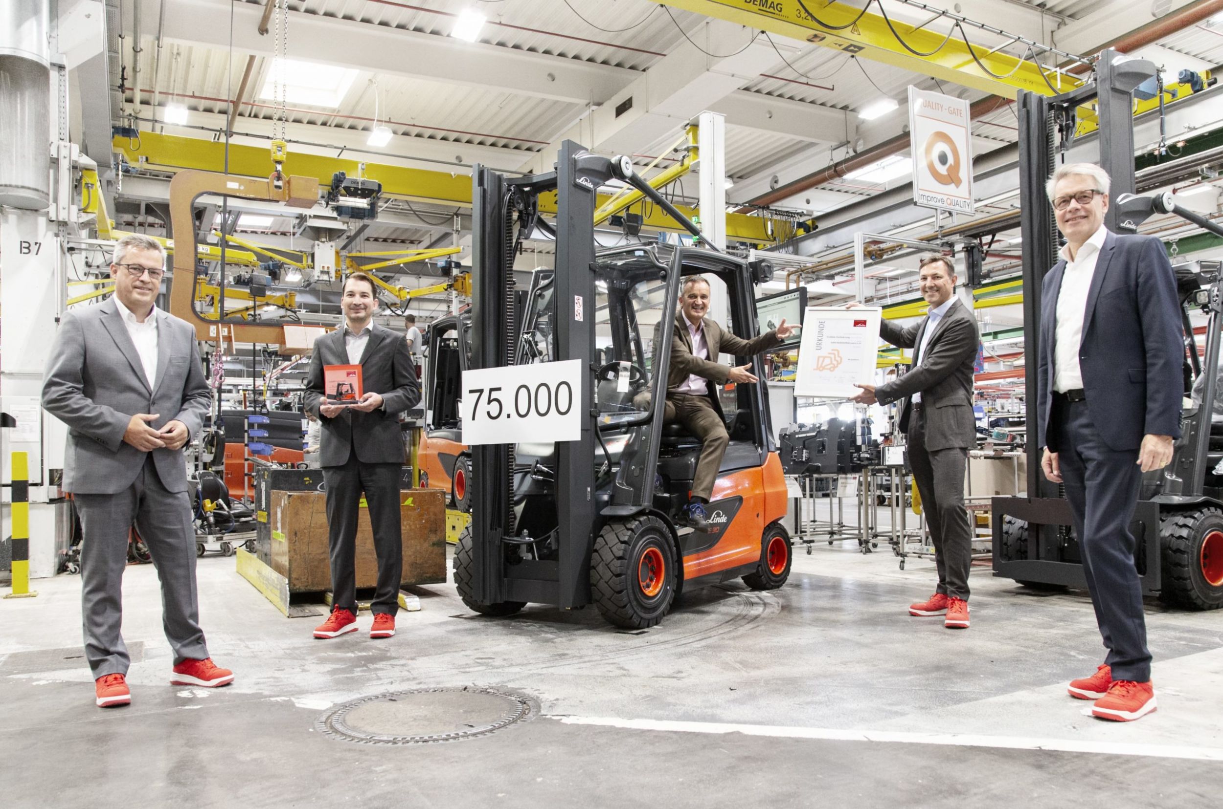 75.000stes Linde Fahrzeug