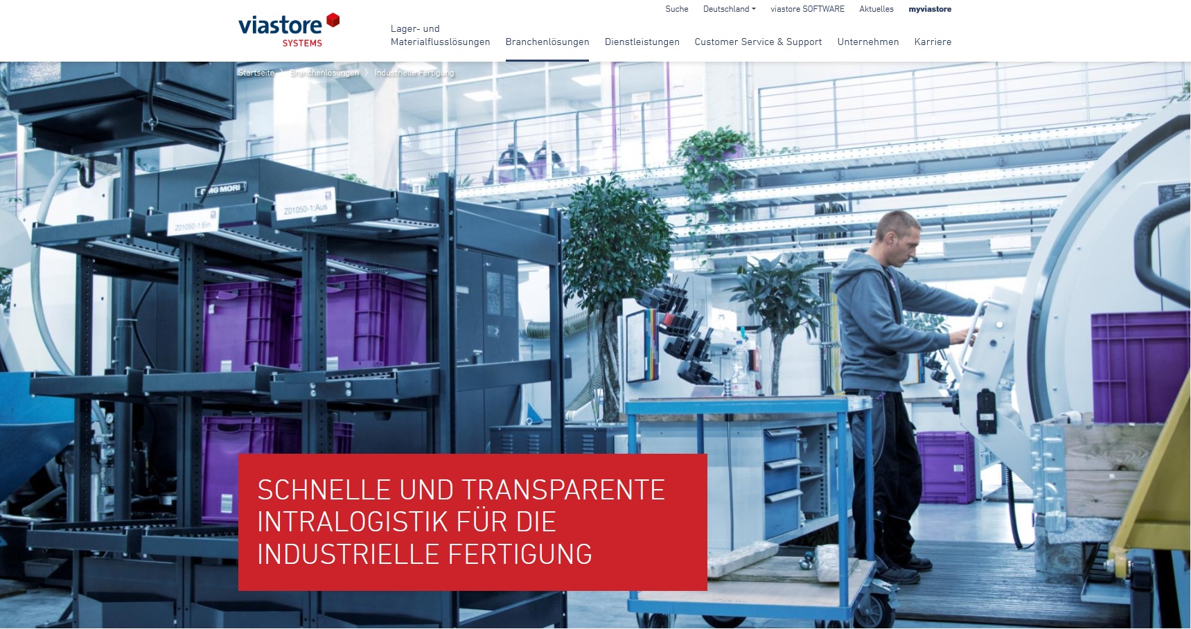 Intralogistik-Lösungen auf einen Klick