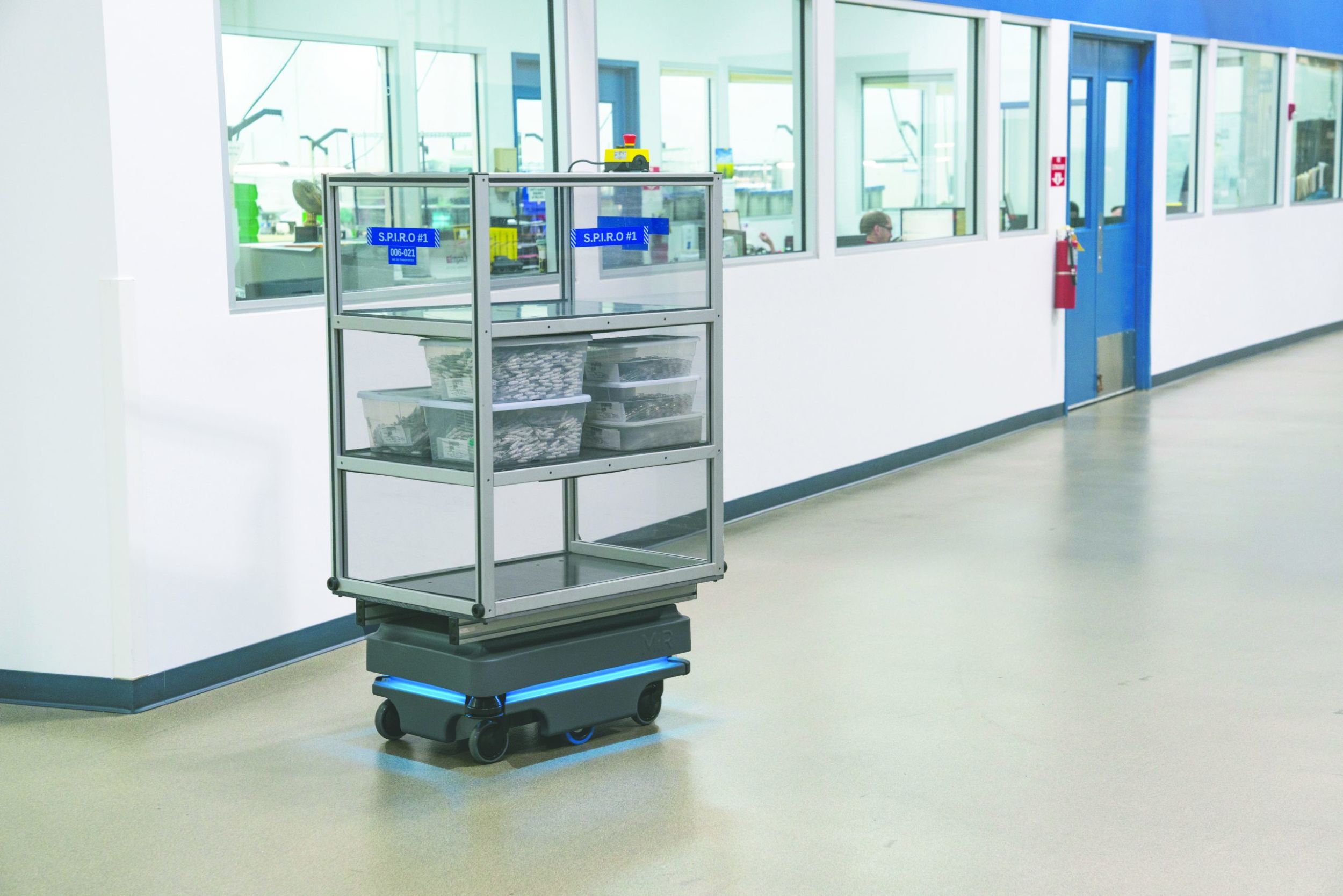 Mobile Roboter auto-matisieren den Materialfluss