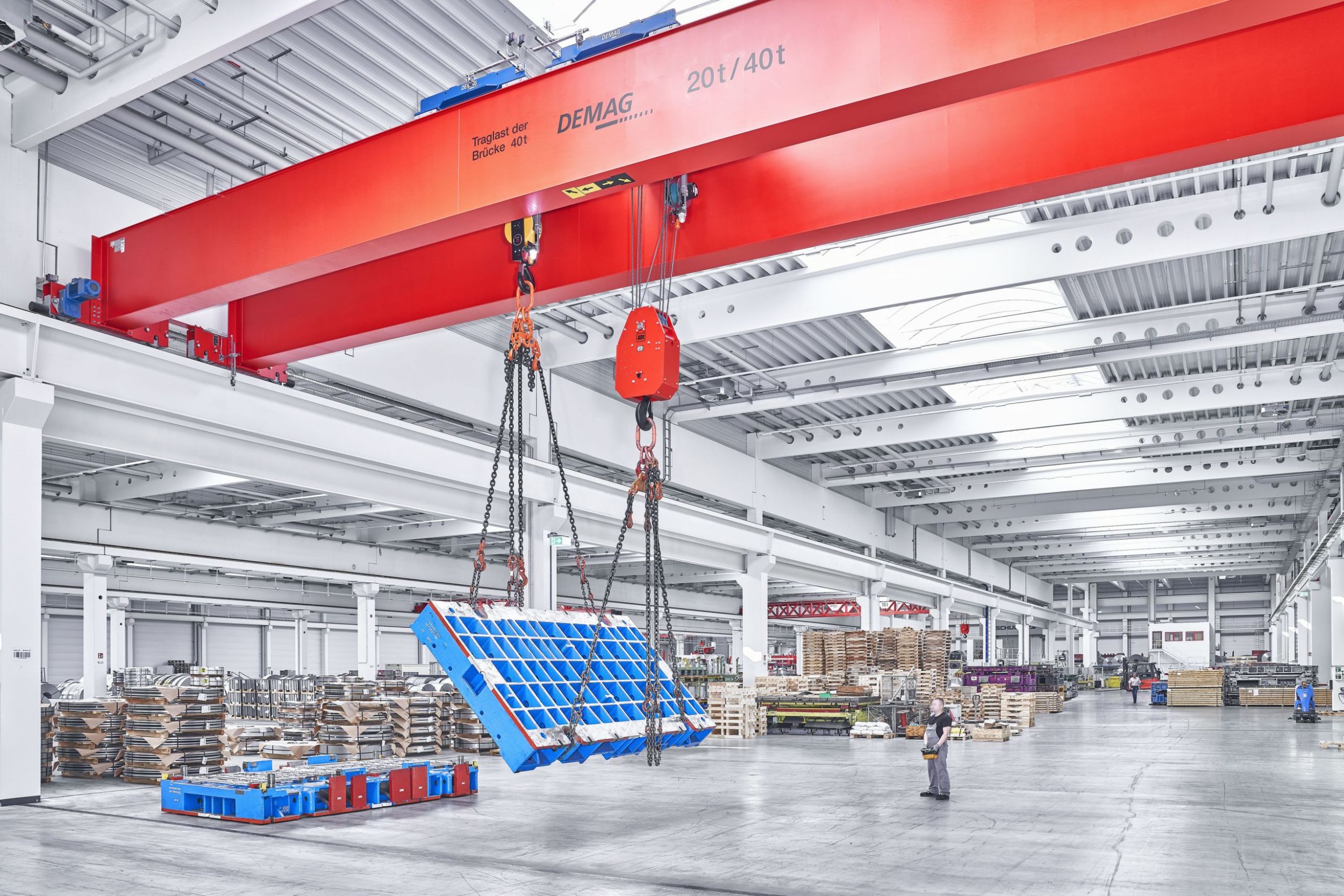Sicheres Wenden schwerer Bauteile