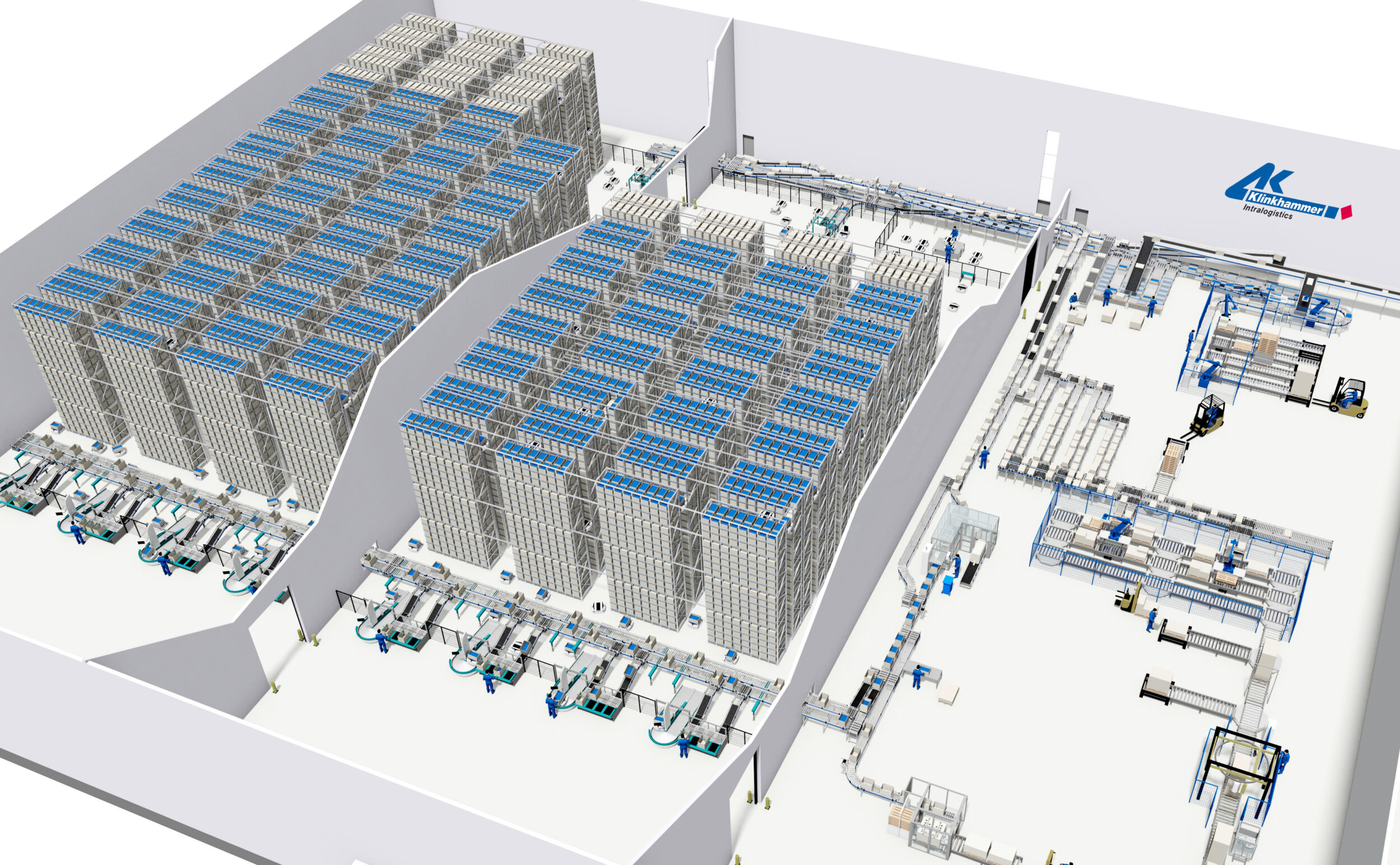 Hightech-Logistikzentrum
mit Shuttle-Robotern