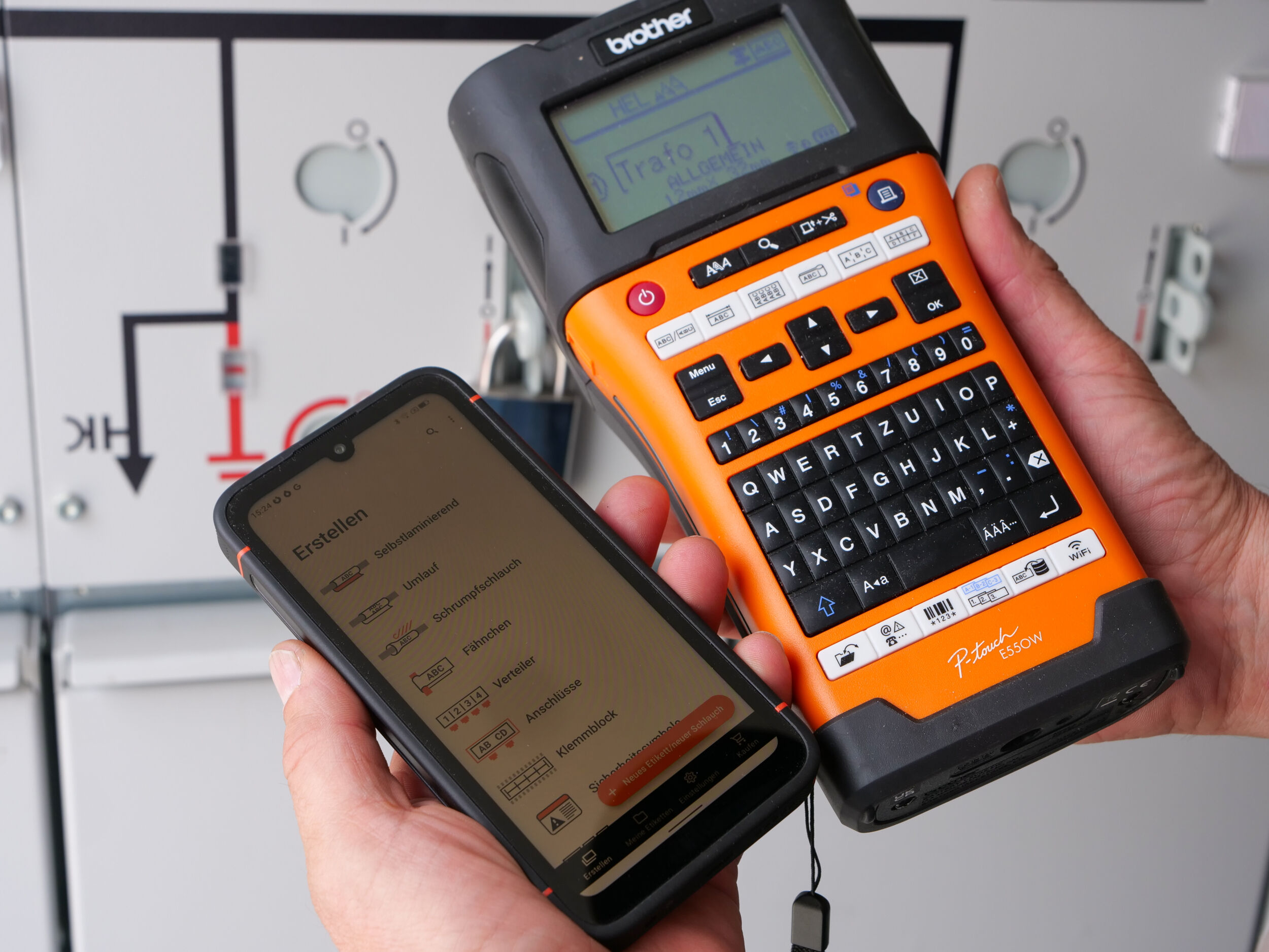 Testaktion P touch E550WVP