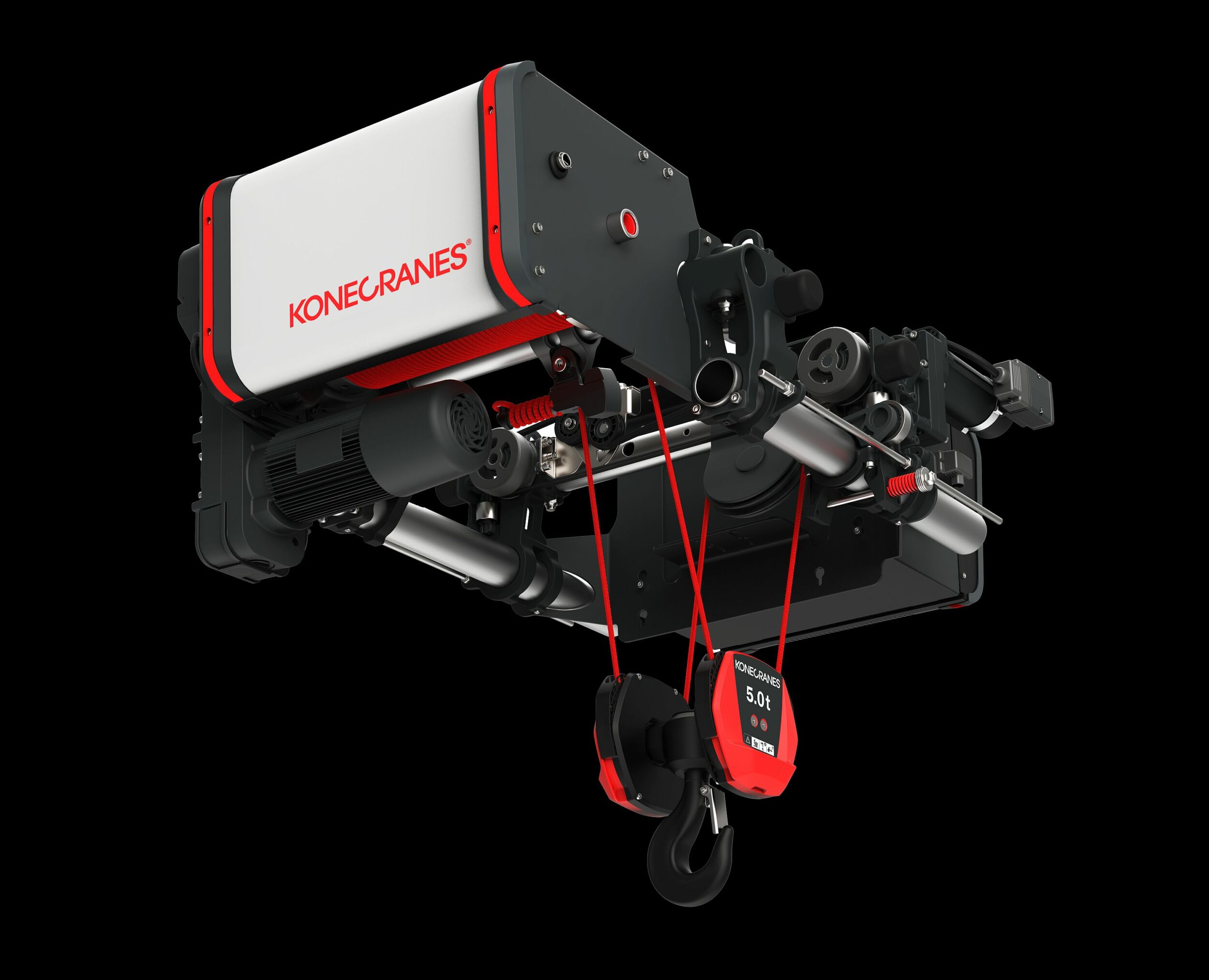 Konecranes demonstriert mit der S-Serie mit niedriger Bauweise in Verbindung mit dem X-Serie Kran, Truconnect, der D-Serie und dem KBK-System, wie das umfangreiche Verständnis von Kundenbedürfnissen, gepaart mit Innovationskraft, zu einem Portfolio führt, dass die Industrie nachhaltig verändern wird.