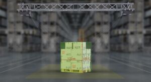 Das Messsystem, das nahezu positionsunabhängig in der Logistikhalle integrierbar ist, liefert geeichte Messdaten und stellt valide Volumeninformationen zur Verfügung.
