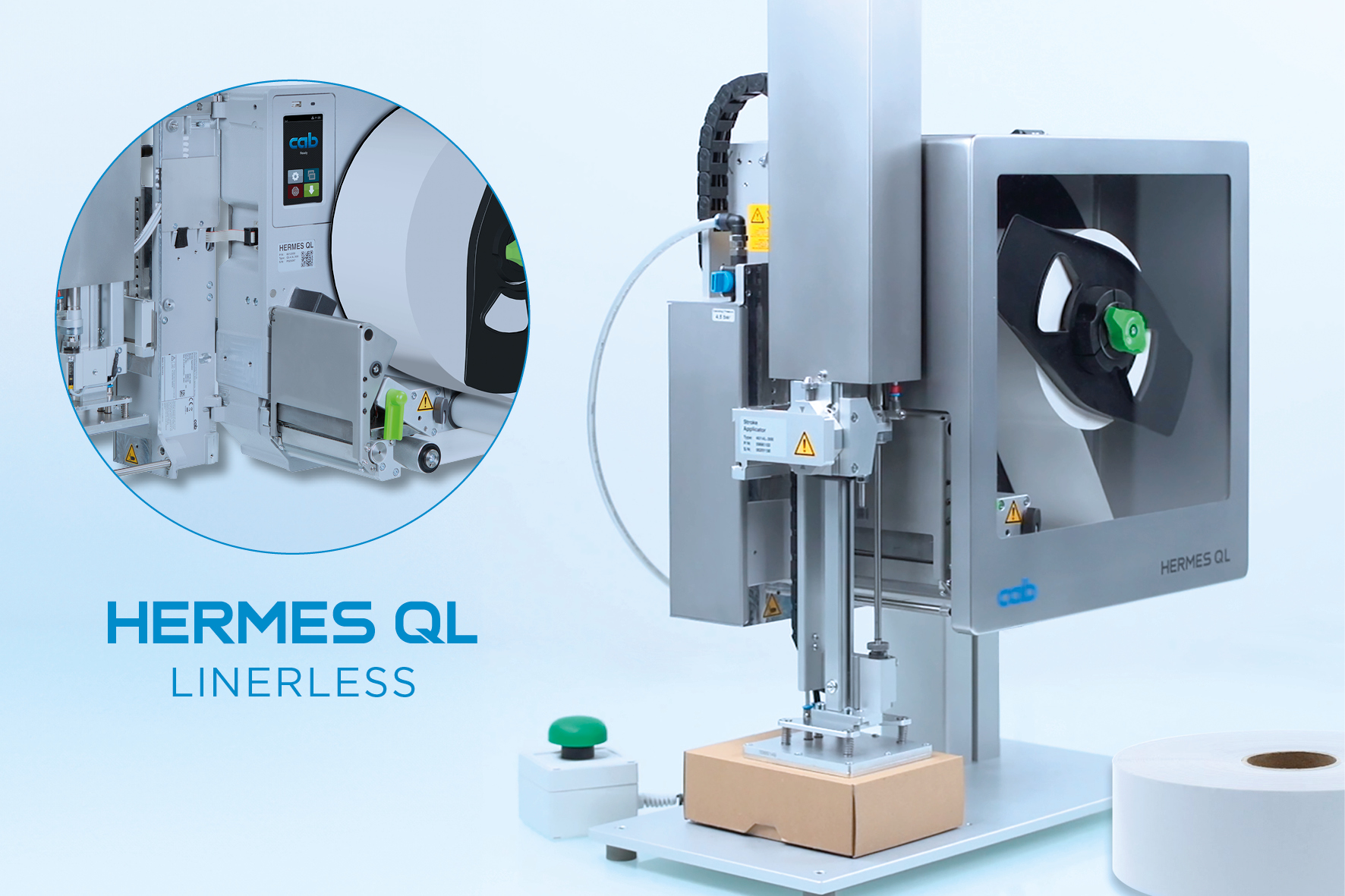 Linerless drucken und etikettieren