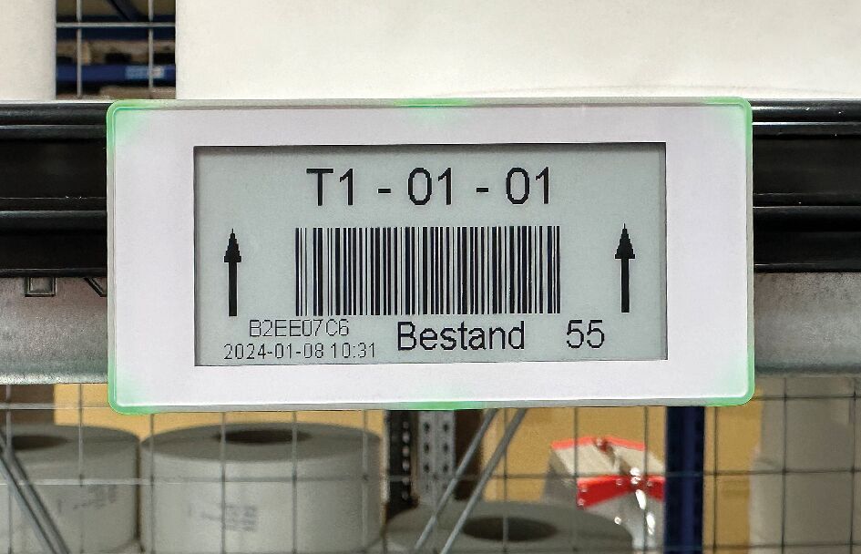 Lagerplätze digital beschriften