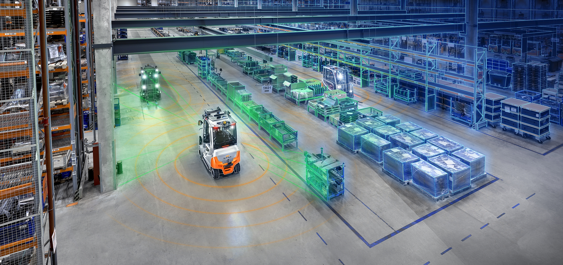 Digitale Zwillinge für das Warehousing