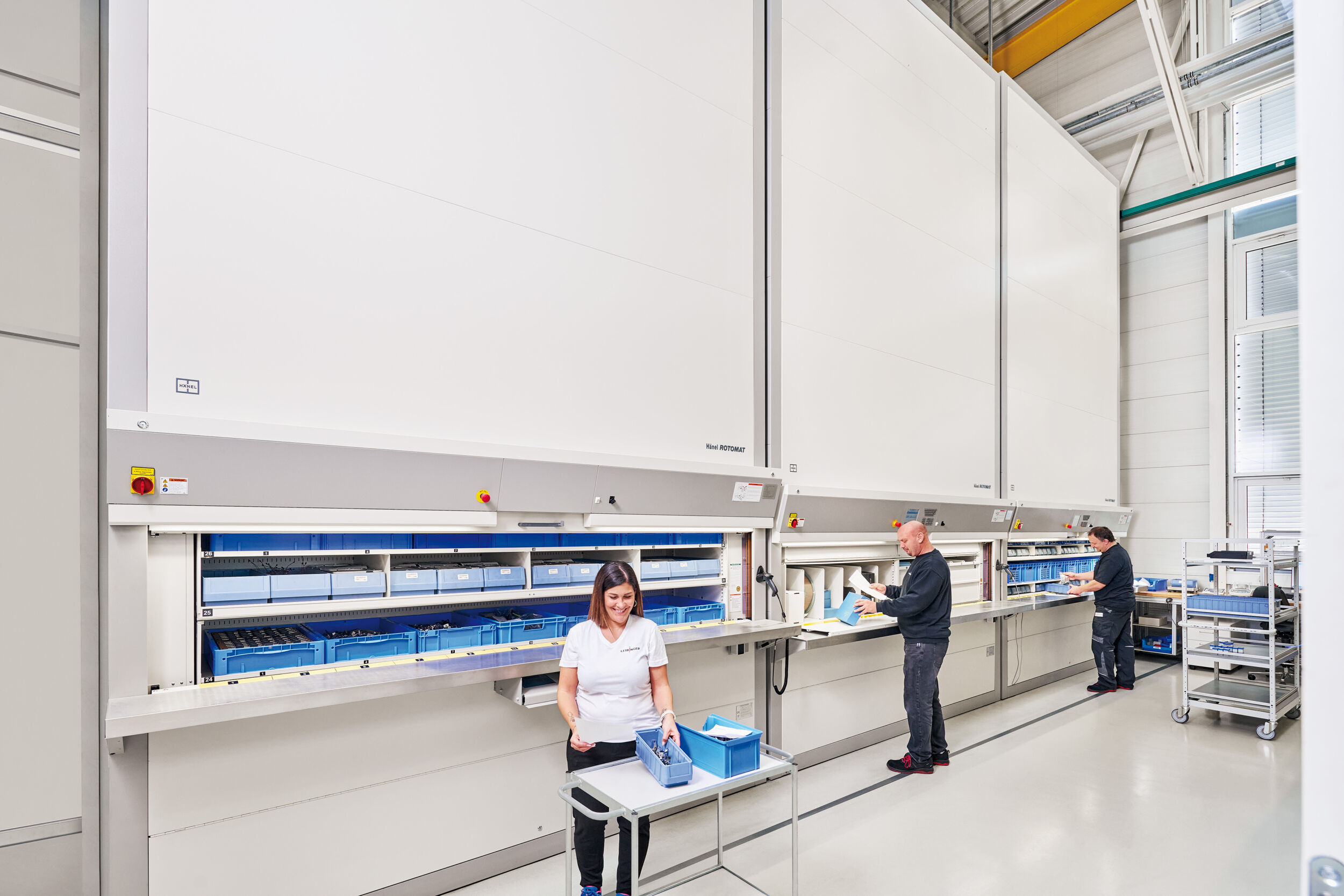 Optimierter Lagerfluss
für Produktion und Versand