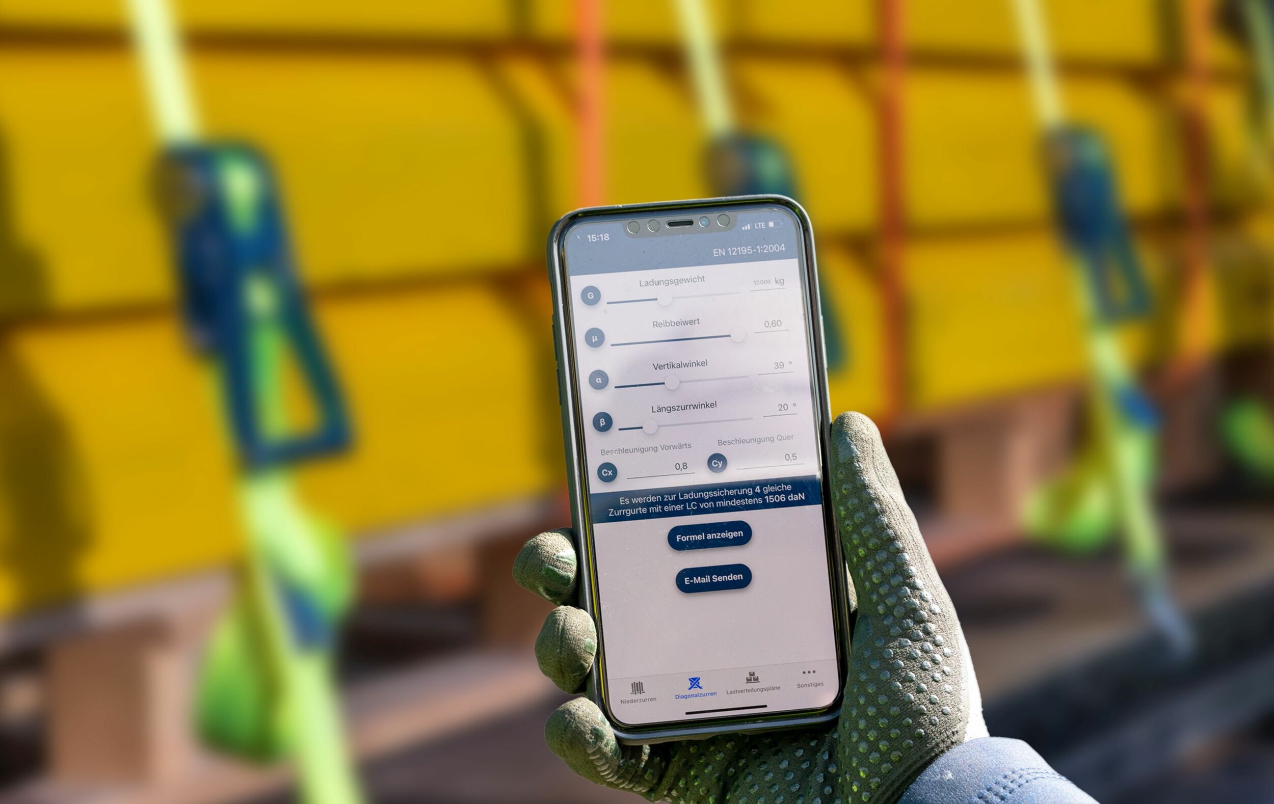 Informativ, nützlich und vom TÜV Süd geprüft: die kostenlose Zurr-App von Spanset.