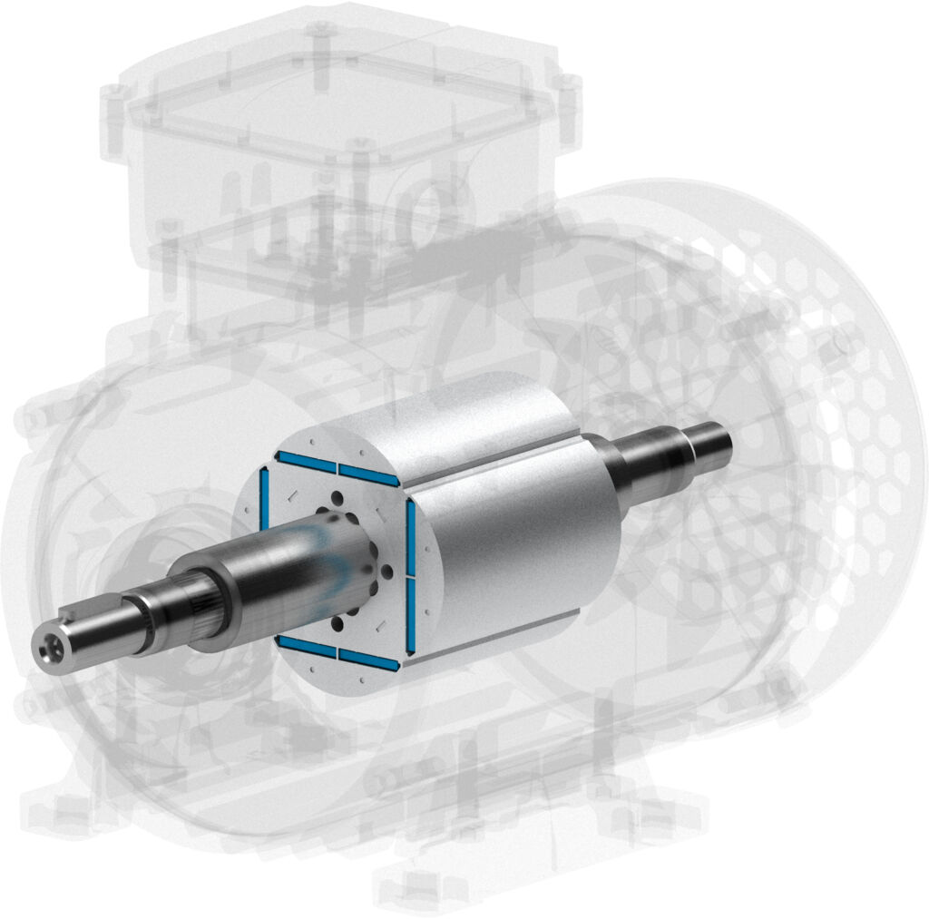 Durch das neuartige Motordesign und das Zusammenspiel mit den passenden Frequenzumrichtern lassen sich Motorverluste um mehr als 60 Prozent reduzieren.