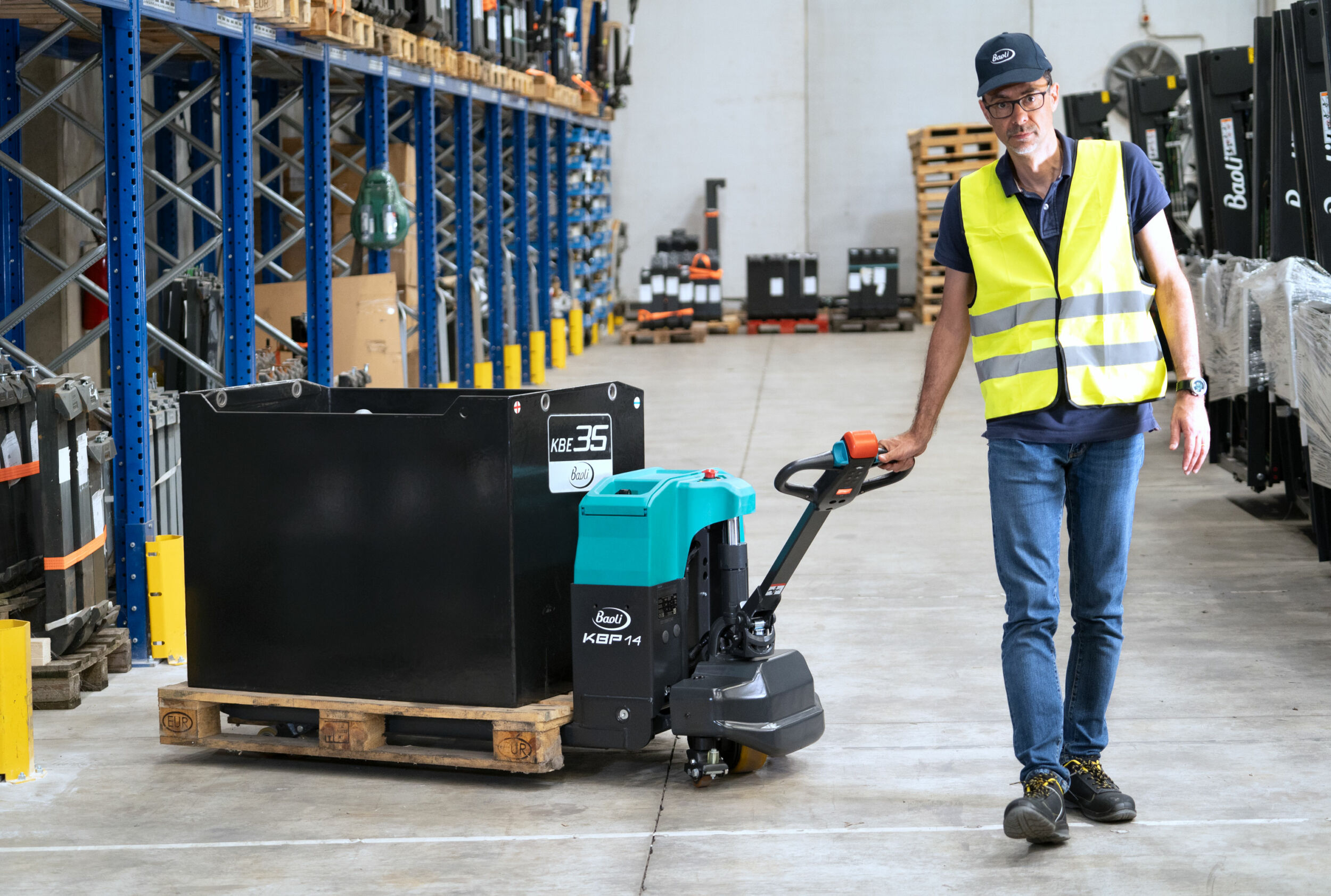Hubwagen für Inneneinsatz