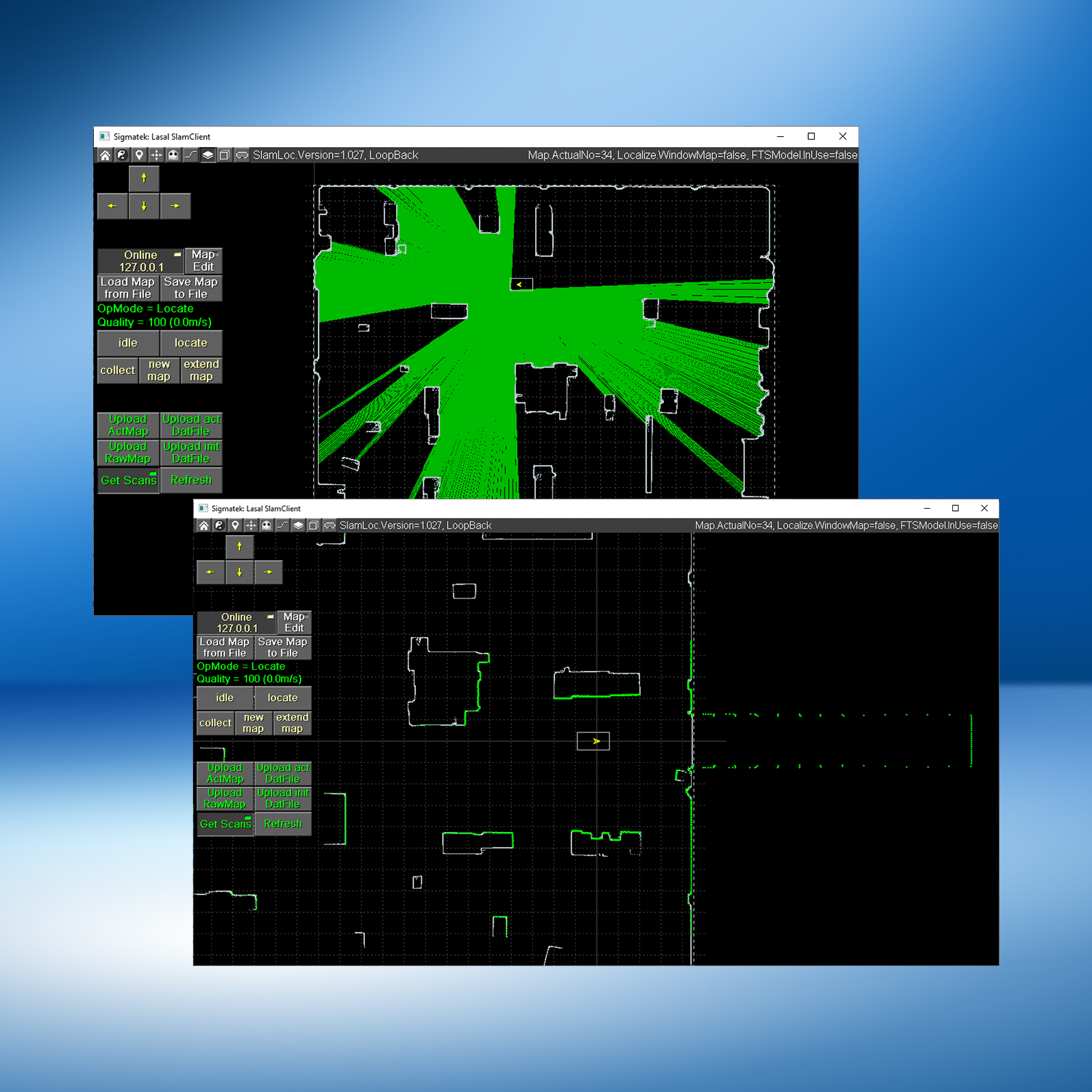 SLAM Navigation in Real Time