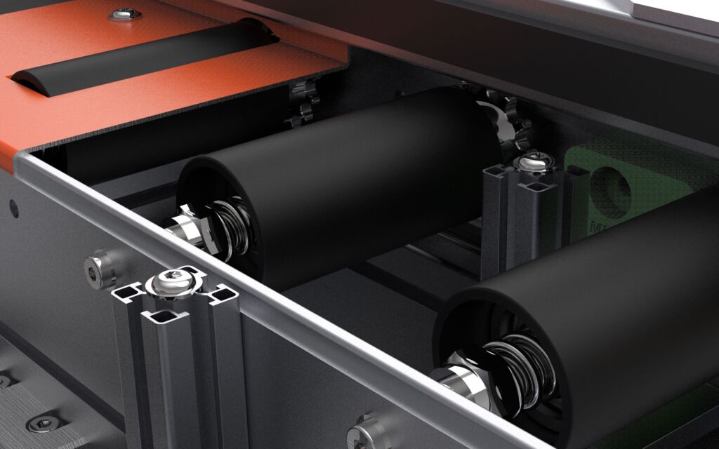 MiniTec ergänzt sein umfangreiches Fördertechnikangebot mit dem neuen Rollenmontagesystem RMS Max.