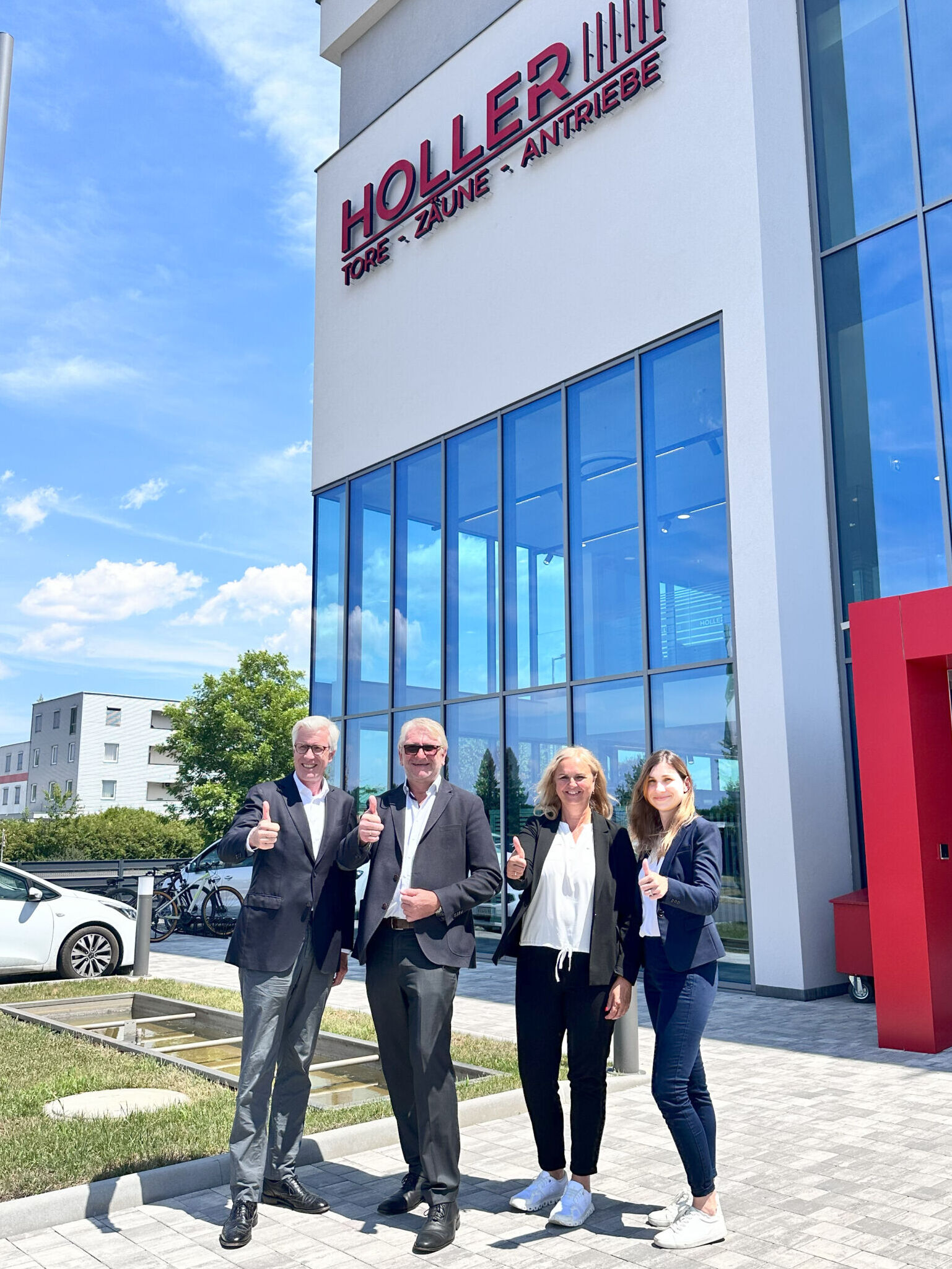 Christoph H&ouml;rmann, Ewald Holler, Brigitte Holler und Lisa Holler-Hack (v.l.n.r.).