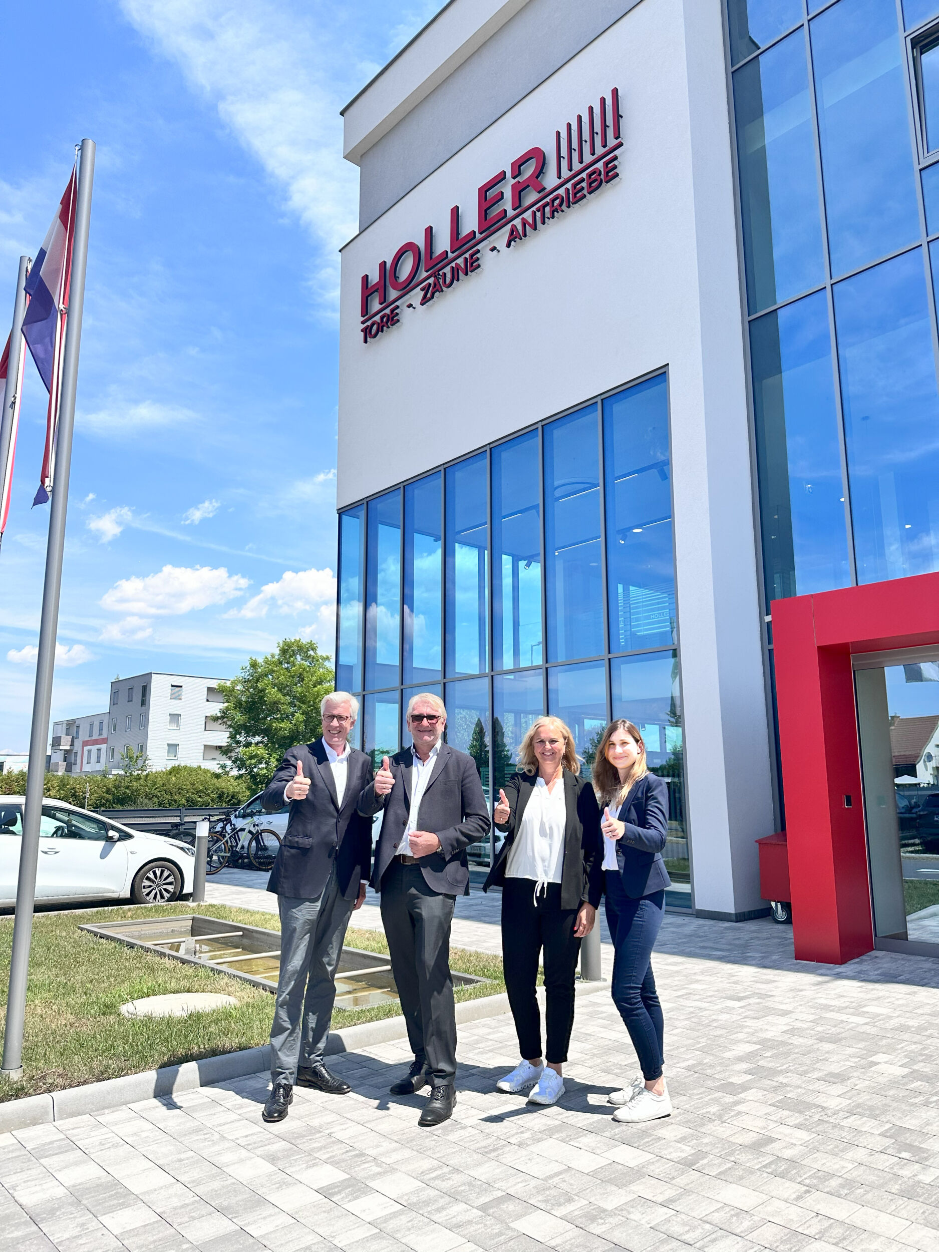 Christoph Hörmann, Ewald Holler, Brigitte Holler und Lisa Holler-Hack (v.l.n.r.).