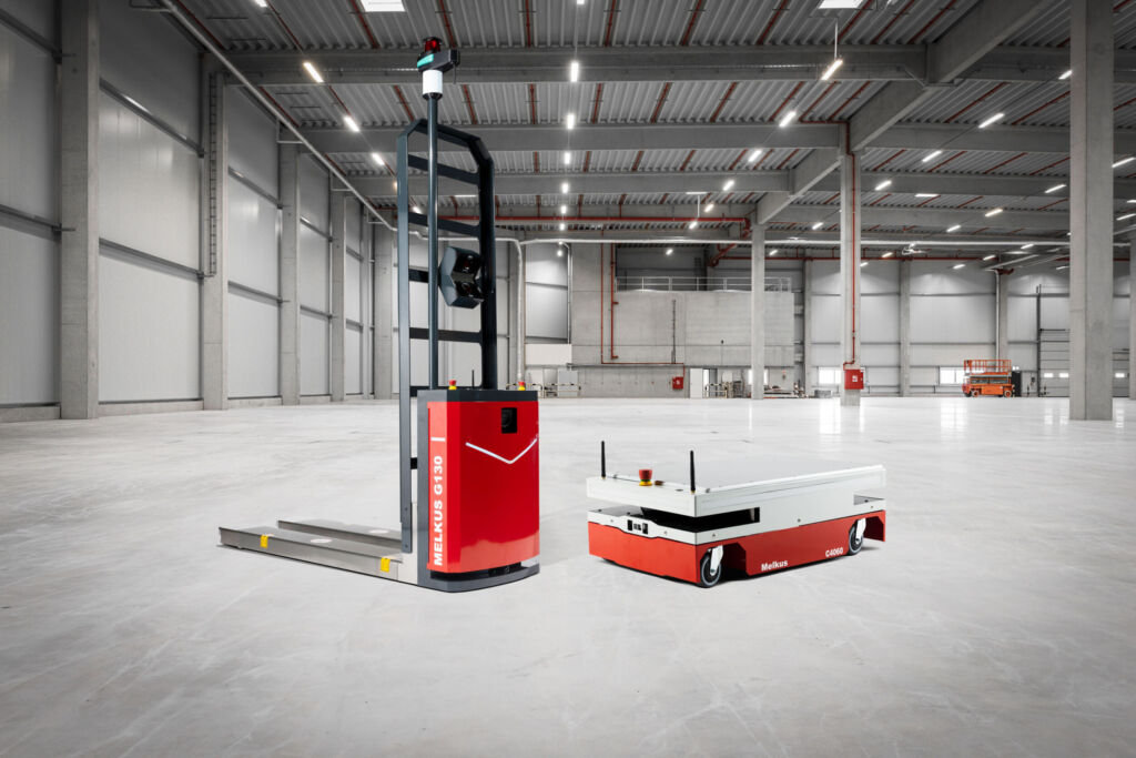 Durch ihren konsequent modularen Aufbau punkten AGV von Melkus Mechatronic mit kurzen Inbetriebnahmezeiten, großer Flexibilität und einer hohen Verfügbarkeit.