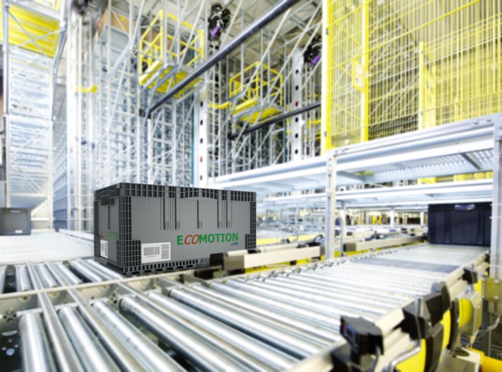 Die Ecomotion-Modelle von Bito-Lagertechnik bestehen ebenfalls aus 100 Prozent hochwertigem 'Bito Circular Compound BIC2'-Material und erweitern die erfolgreiche, für das Automatiklager entwickelte Leiselaufbehälter-Serie Bito XL-Motion.