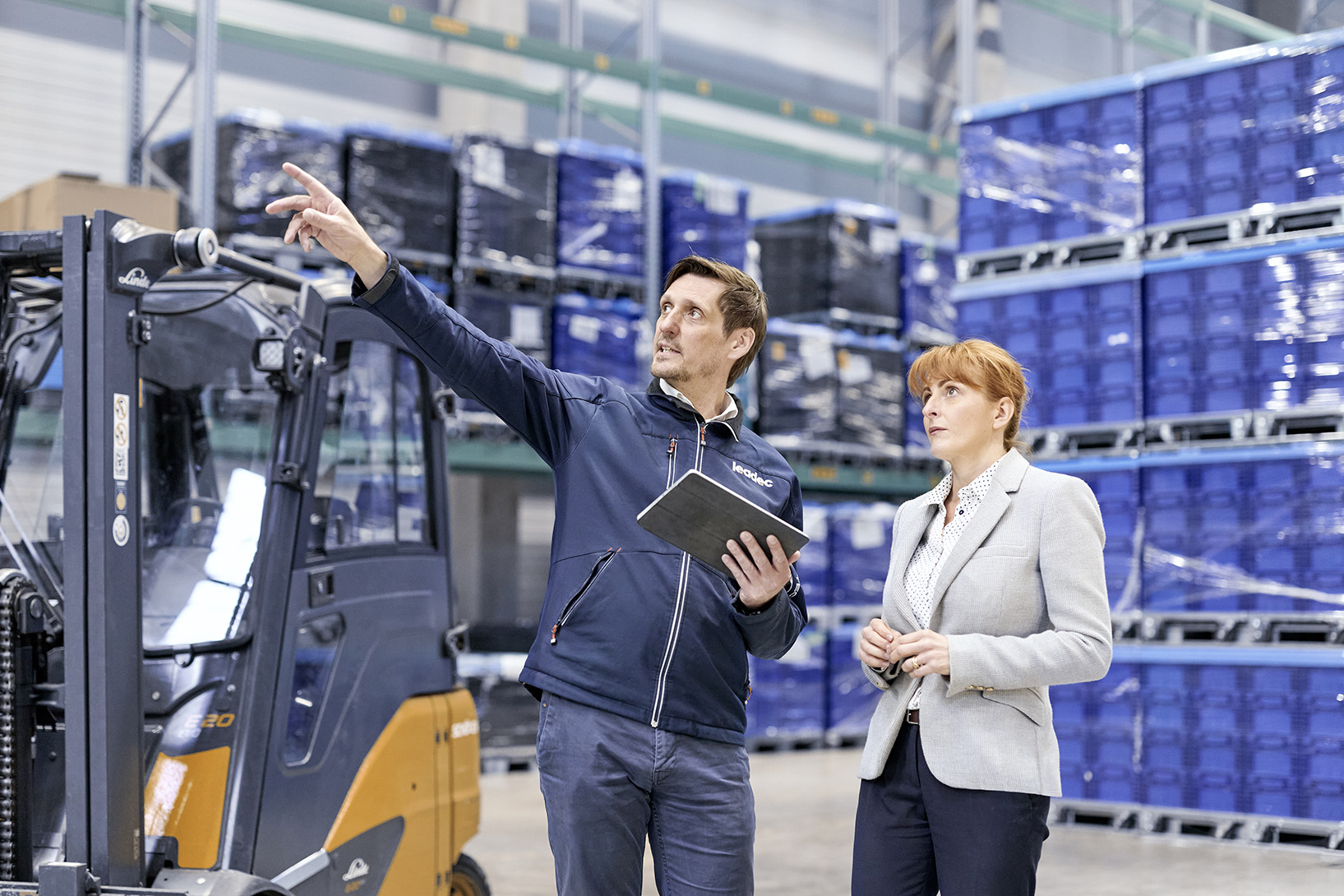 Starke Logistik in der Fabrik