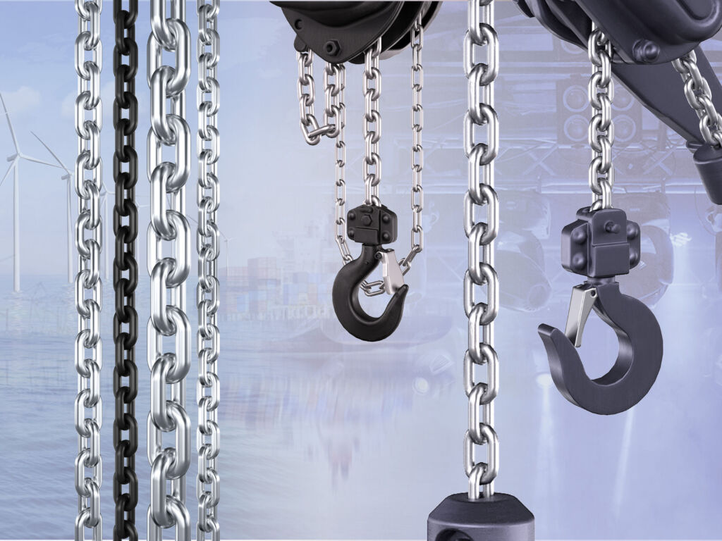 Von der kleinsten bis zur größten Hebezeugkette der Welt: RUD deckt die gesamte Range ab.