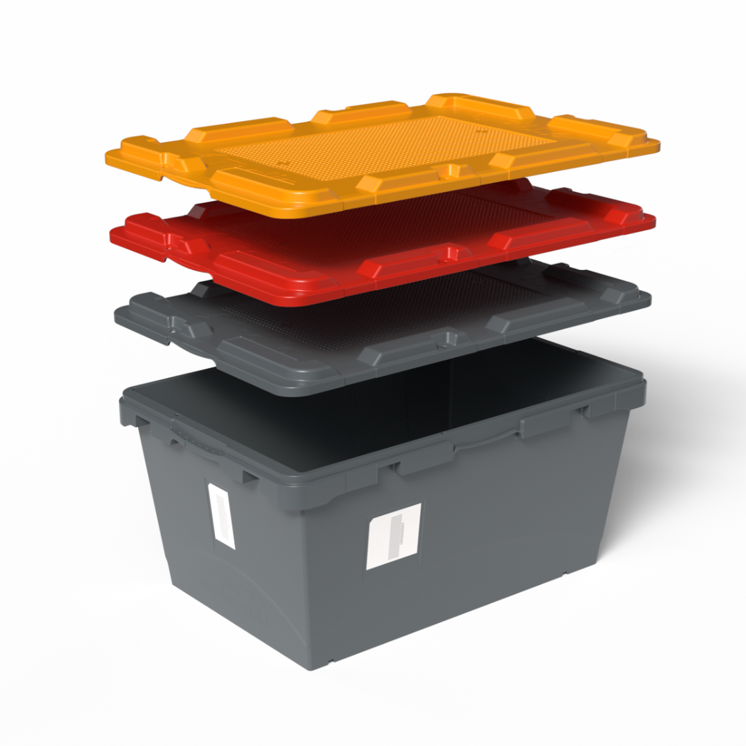 Mehrwegbehälter von Georg Utz bringen Bewegung in die Thalia Logistik.