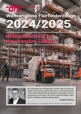 Weltrangliste Flurfoerderzeuge 2024 25 dhf Intralogistik Magazin 10 2025 1