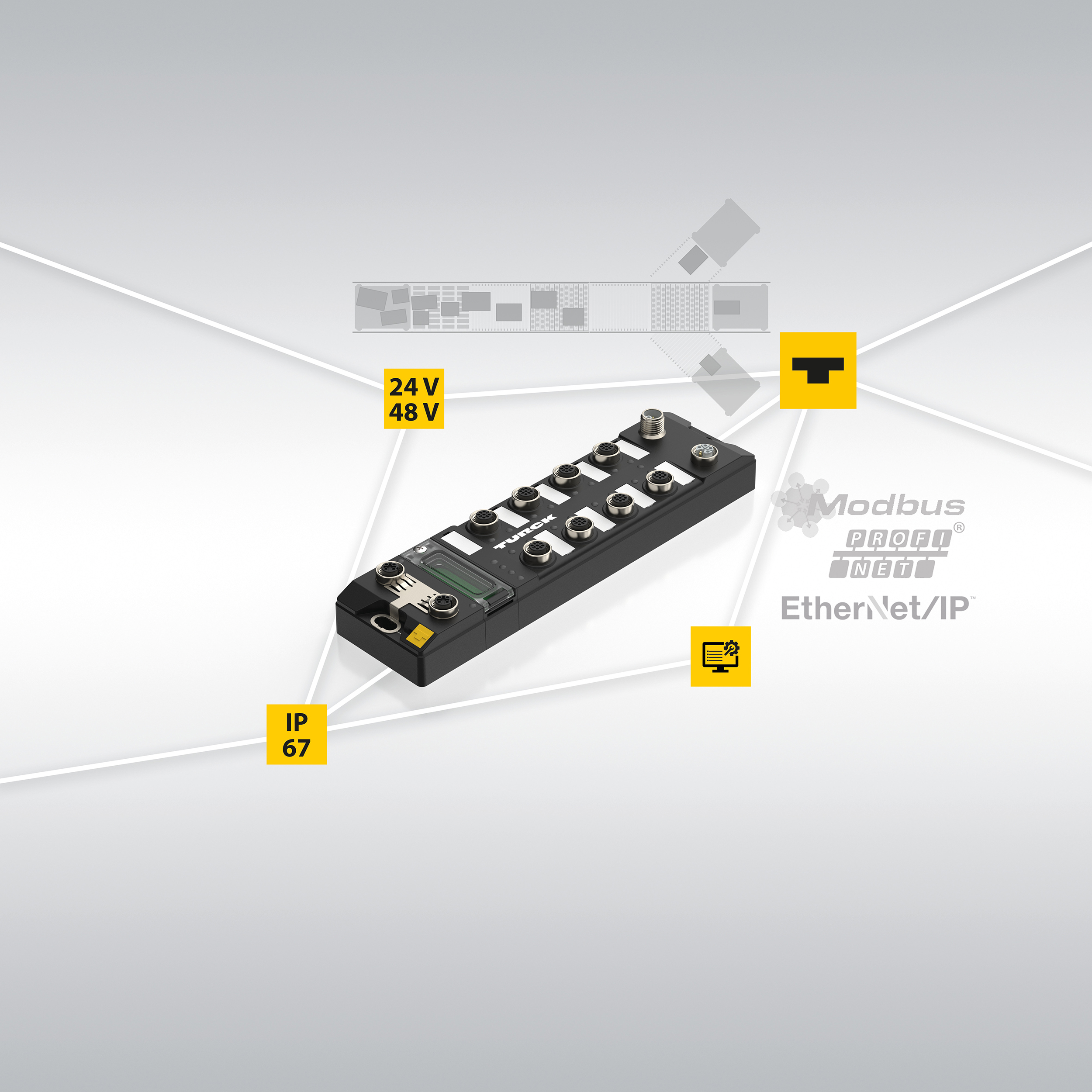 IP67-Motorsteuerung für Sorter-Module