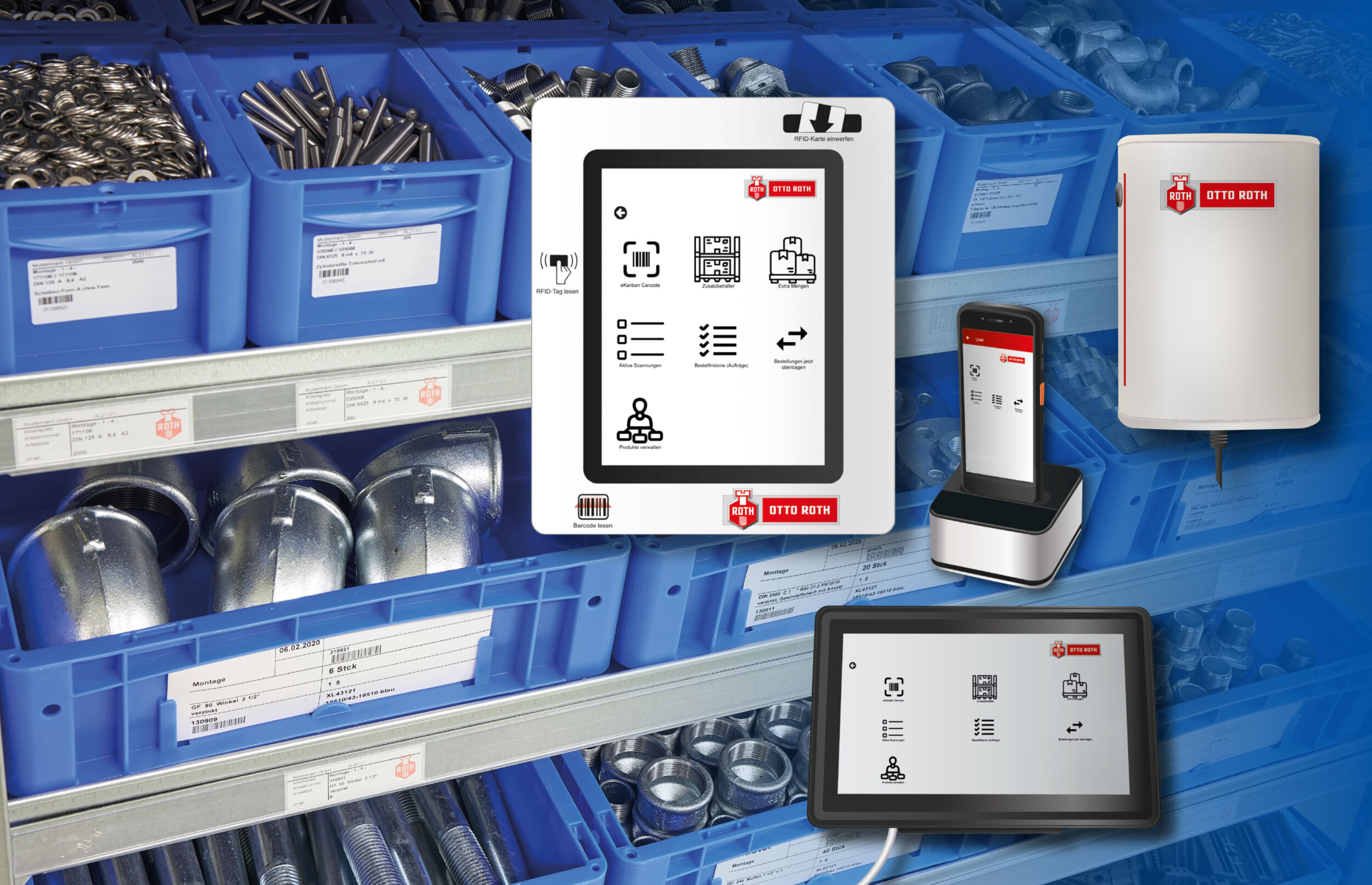Digitale Materialversorgung mit Kanban-Systemen