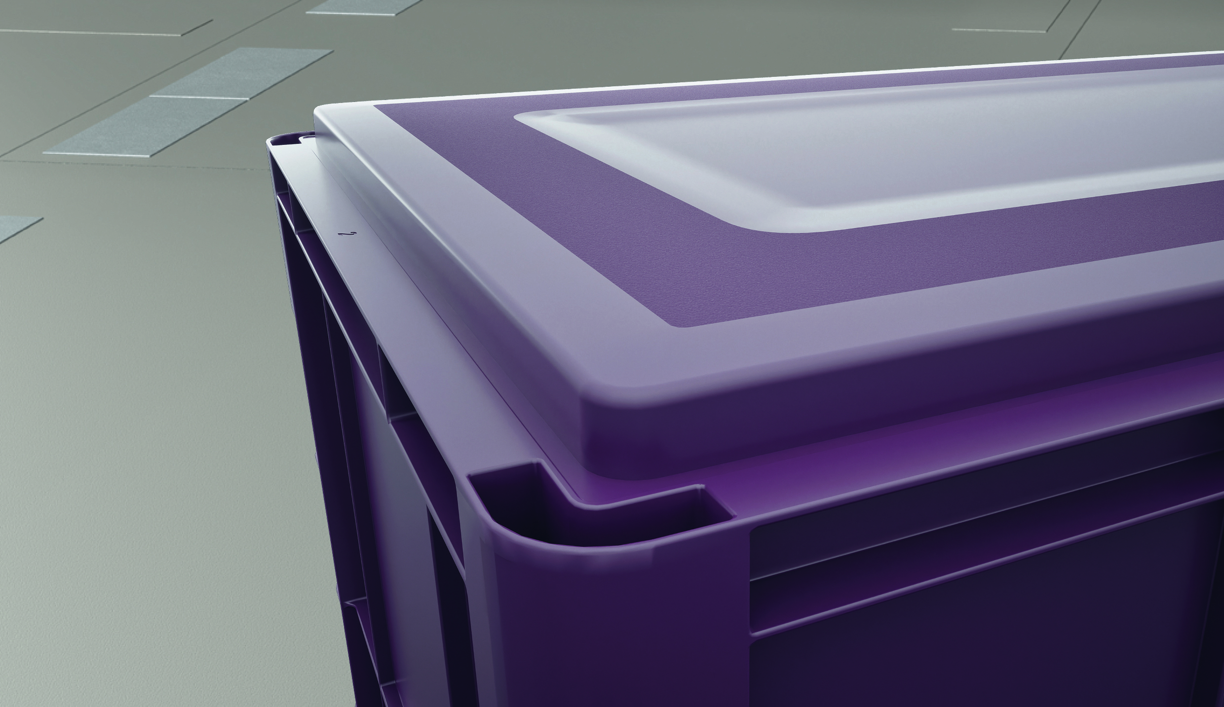 Die EUROTEC MOVE Behälter der Utz Gruppe verfügen über eine vibrationsstabile Bodenstruktur, die für einen ruhigen Lauf auf Rollenbahnen sowie in Shuttle-Systemen sorgt.