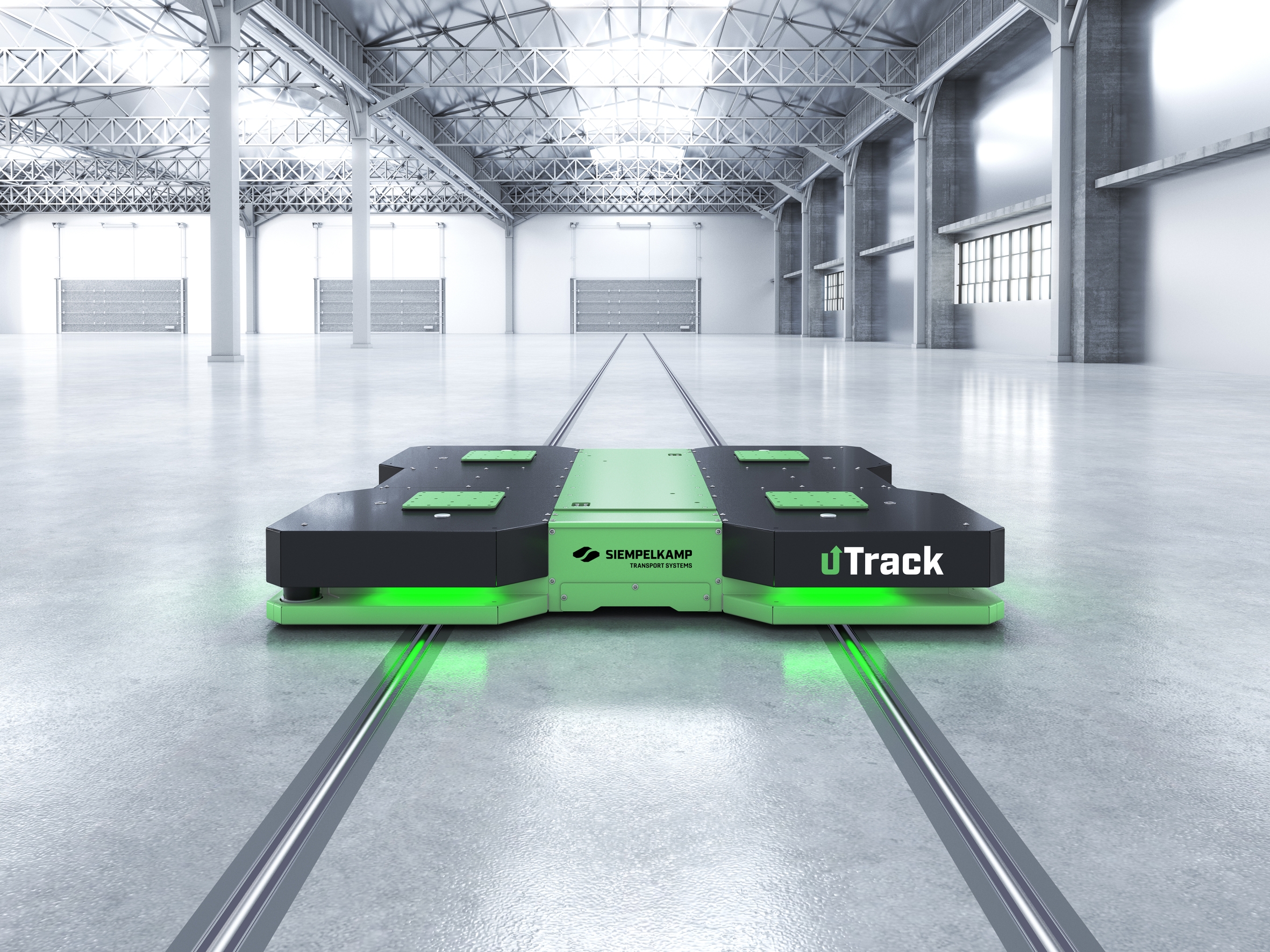 Der optimale Einsatzbereich für das Utrack-System ist der Transport von großen und schweren Produkten von 5 bis 200t im Bereich der Vor- und Endmontage.