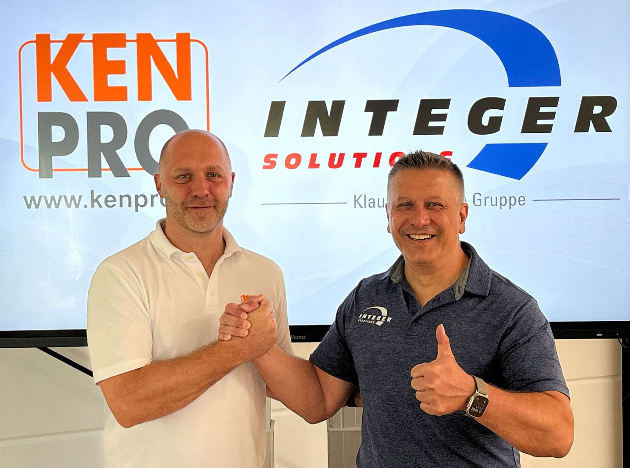 Sebastian Traut, Kenpro (l.) und Marcus Feick, Integer Solutions (r.).