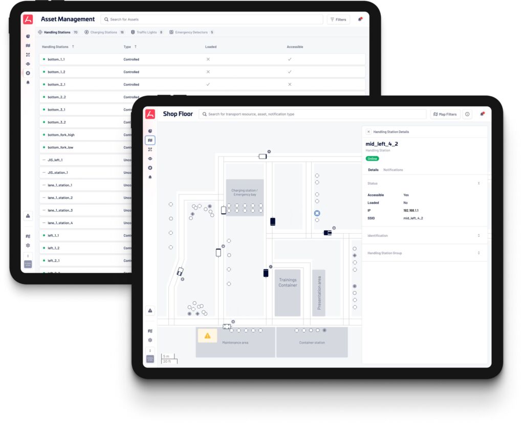 Die Plattform von Synaos steuert alle Transportressourcen zentral in einem System.